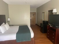 Comfortable king size bed.