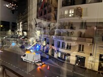 View into the street from the living room