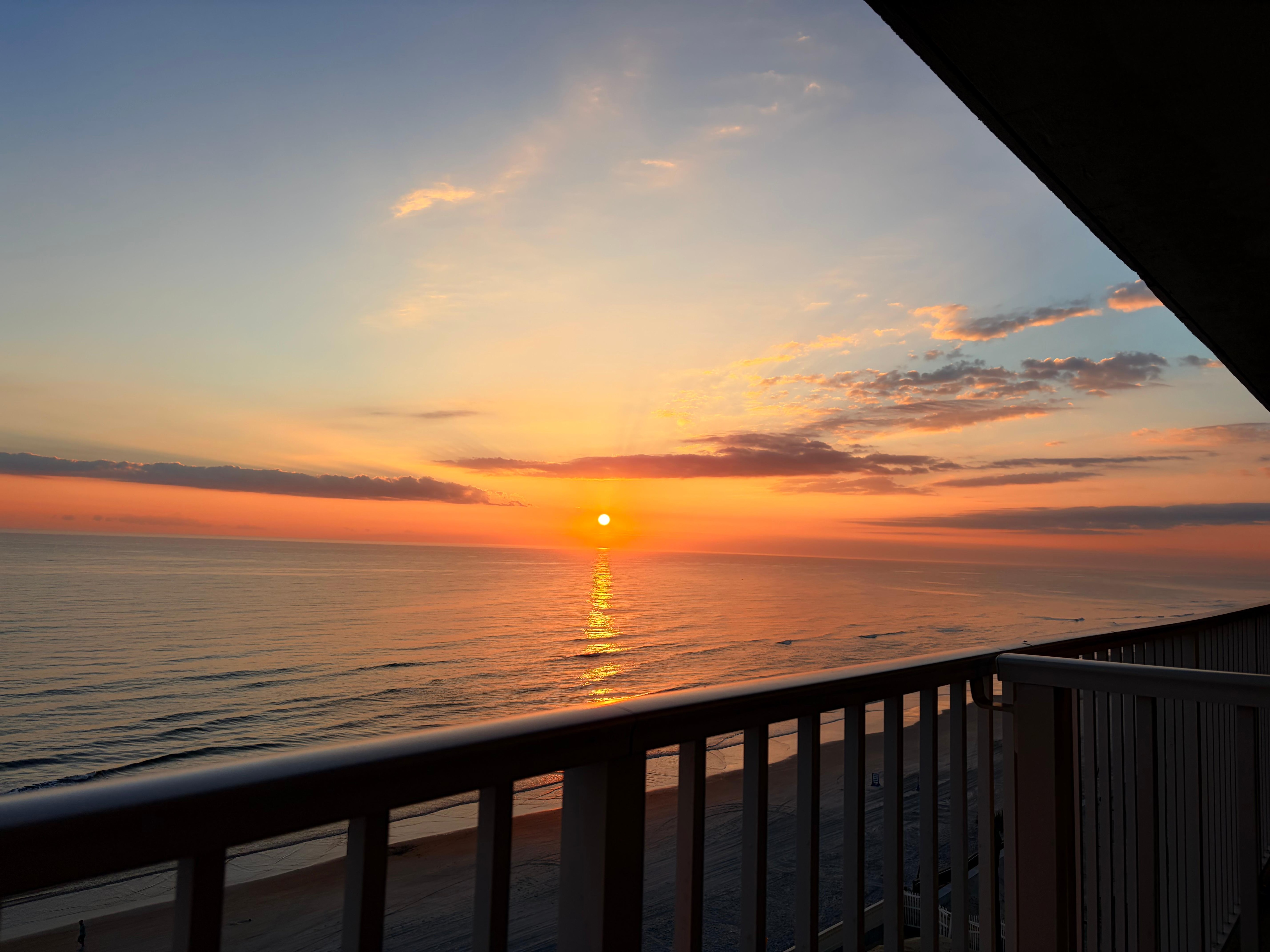 Sunrise from balcony 