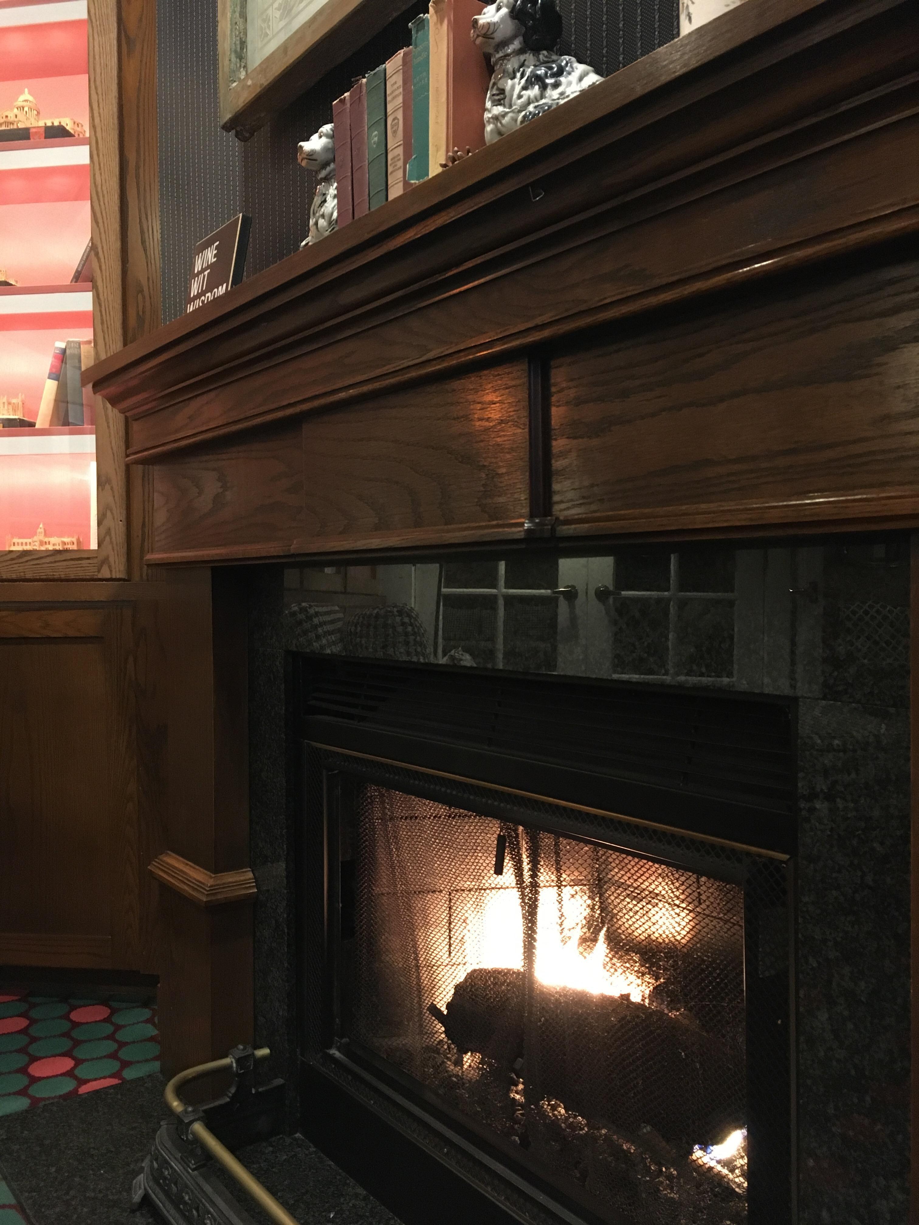 Great fireplace at your room makes your stay!