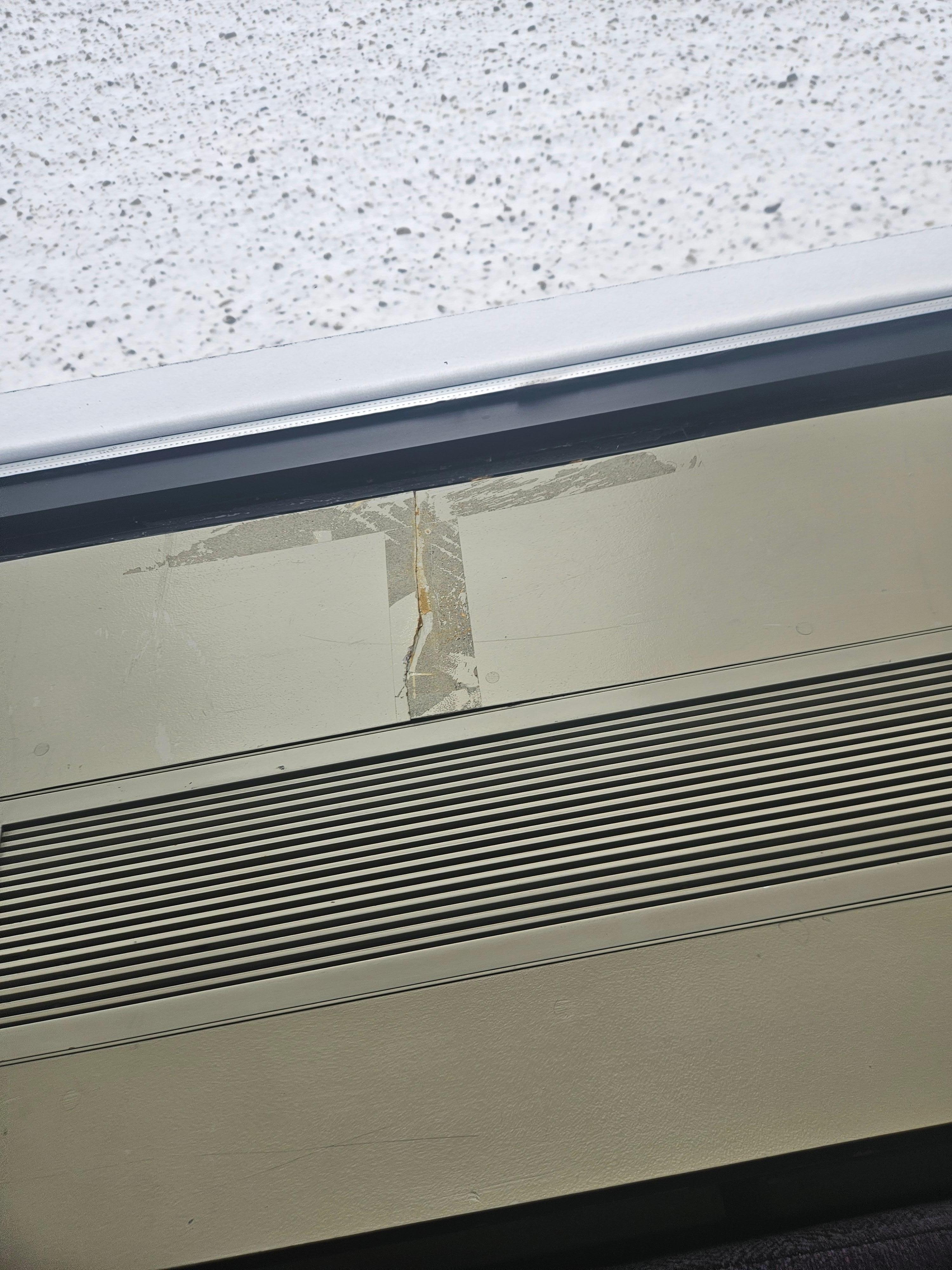 This is more about the roof, but man, taped up and cracked laminate just looks bad. 