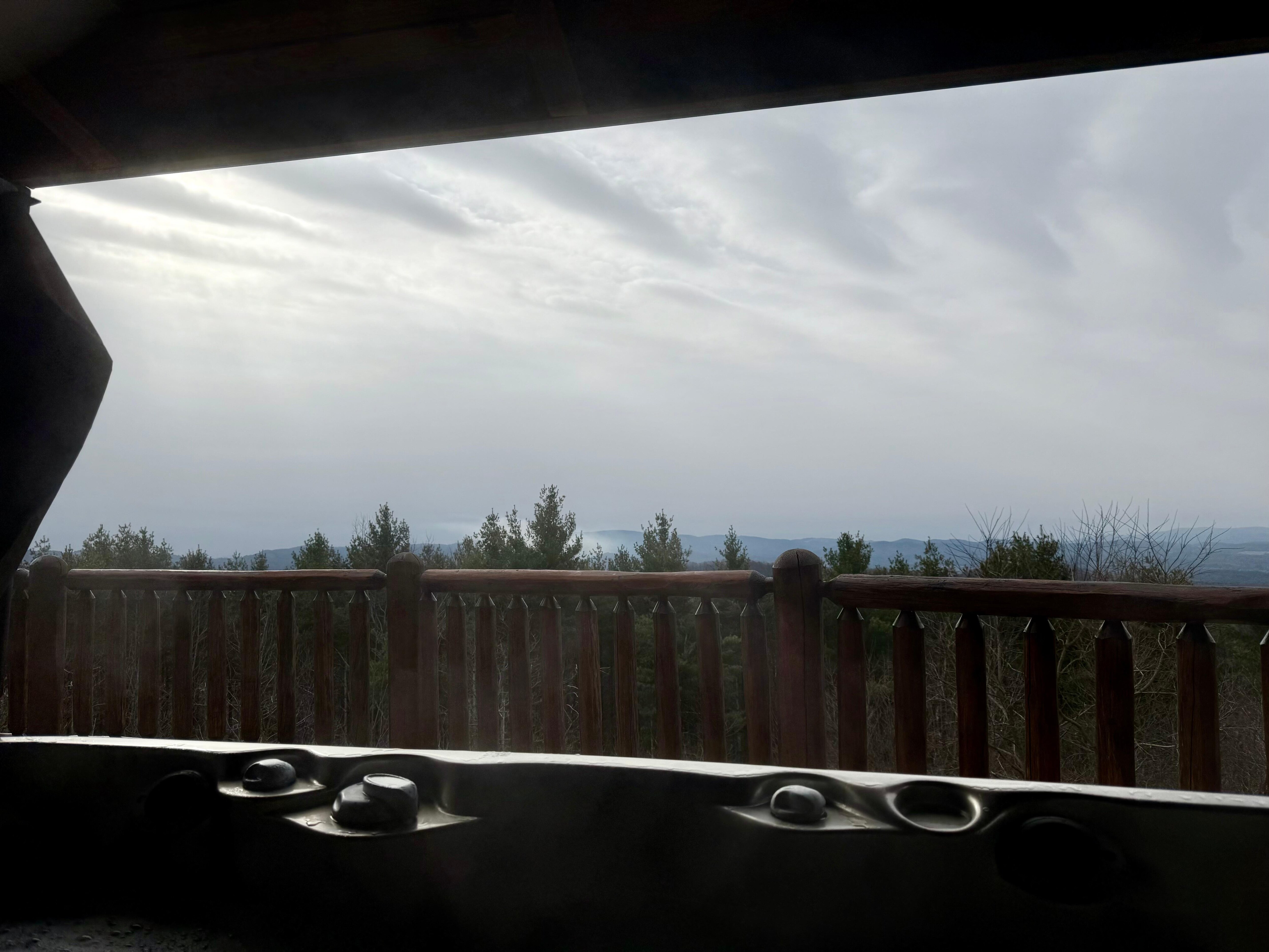 View from the hot tub