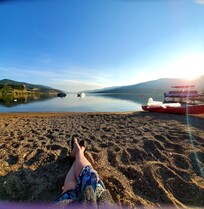 Private beach