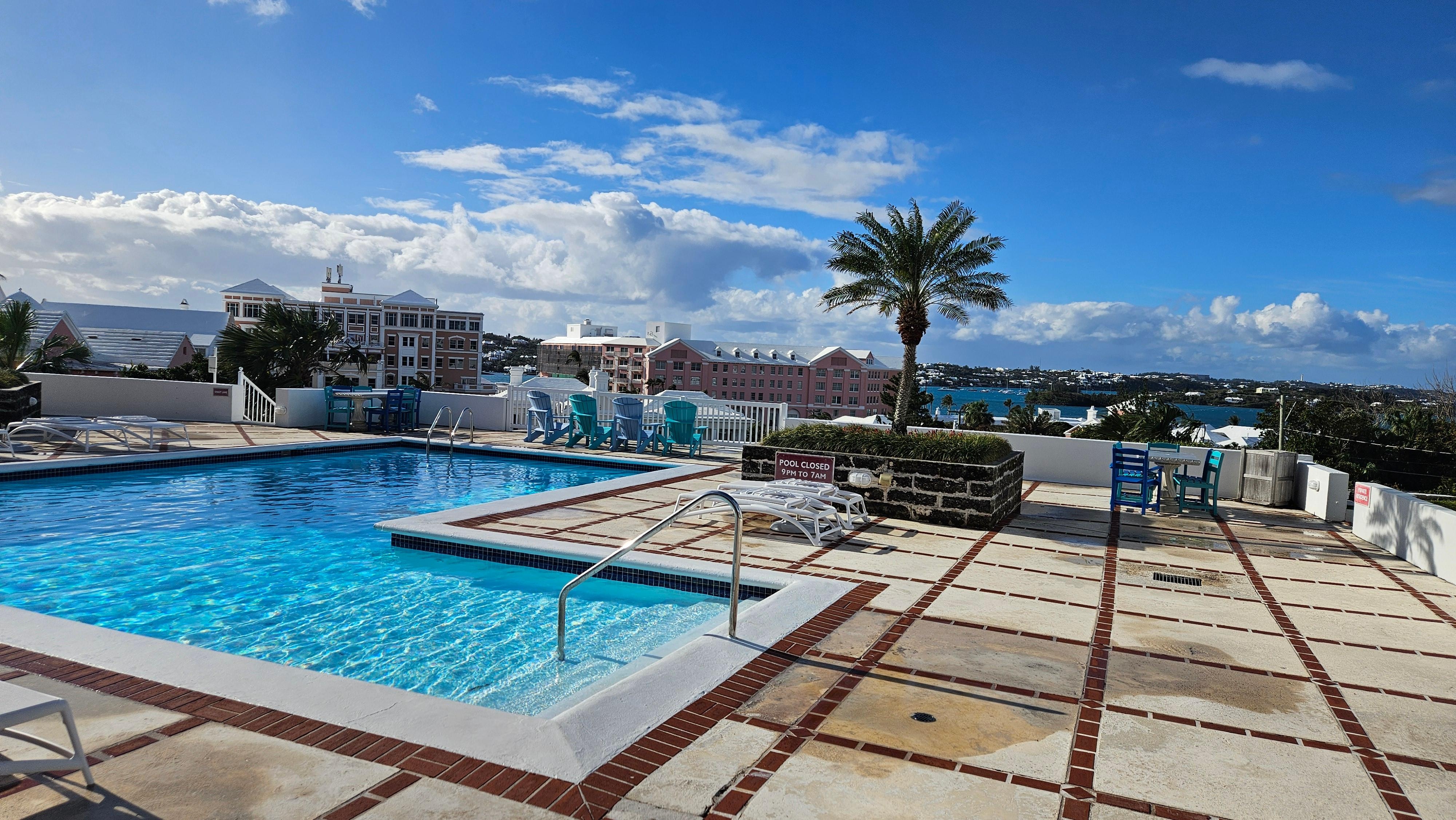 A beautiful pool overlooking the Sargasso Sea
