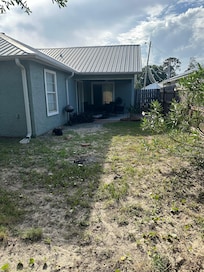 Partial view of back patio