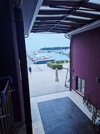 Blick vom Balkon