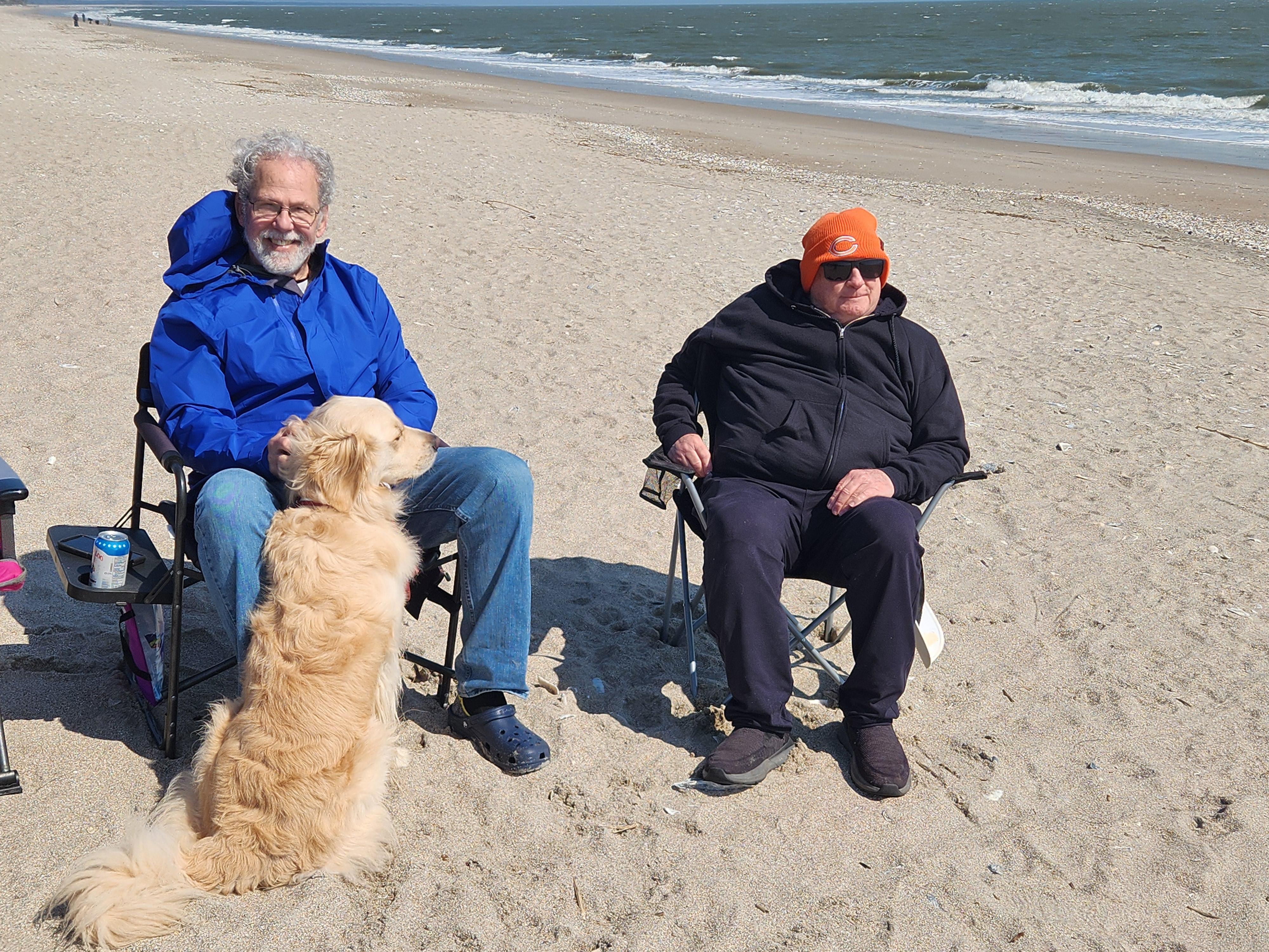 Chilly but fun day at the beach