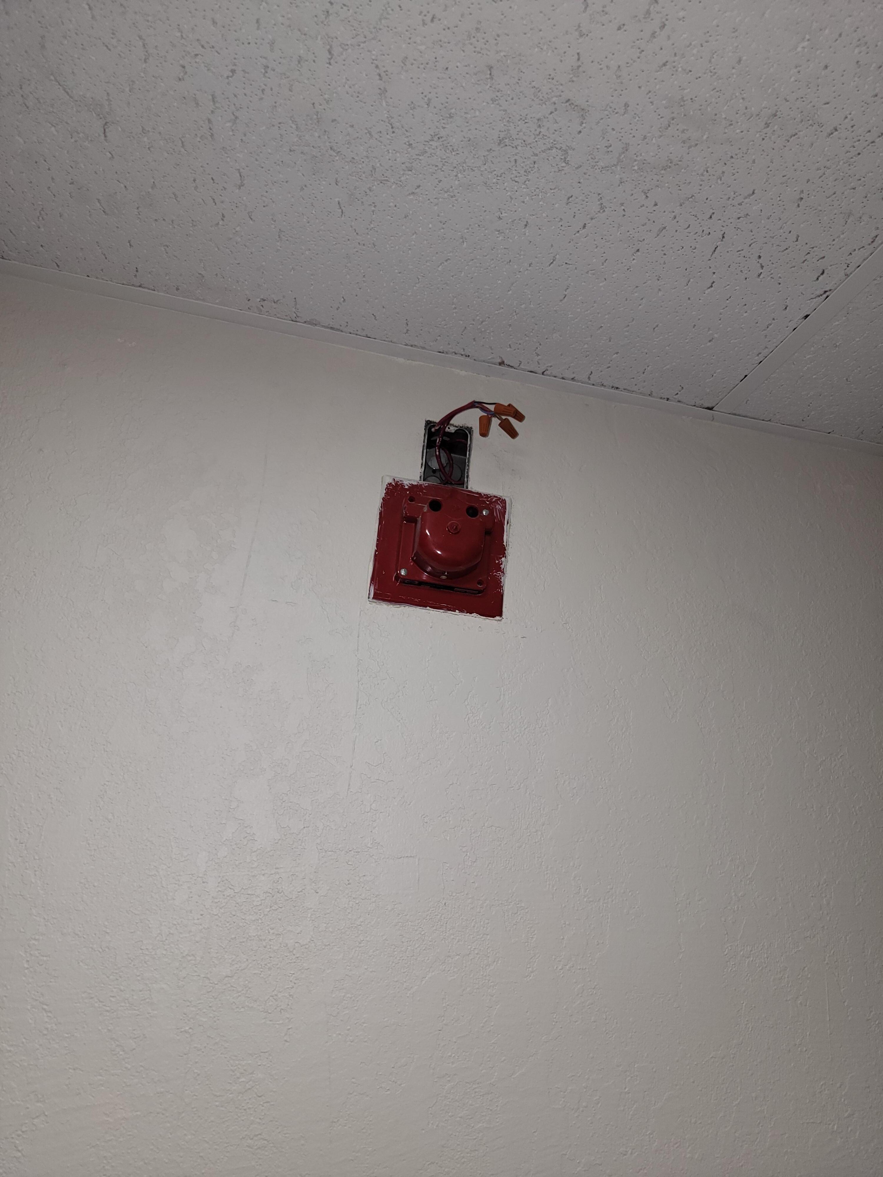Hall fire alarms