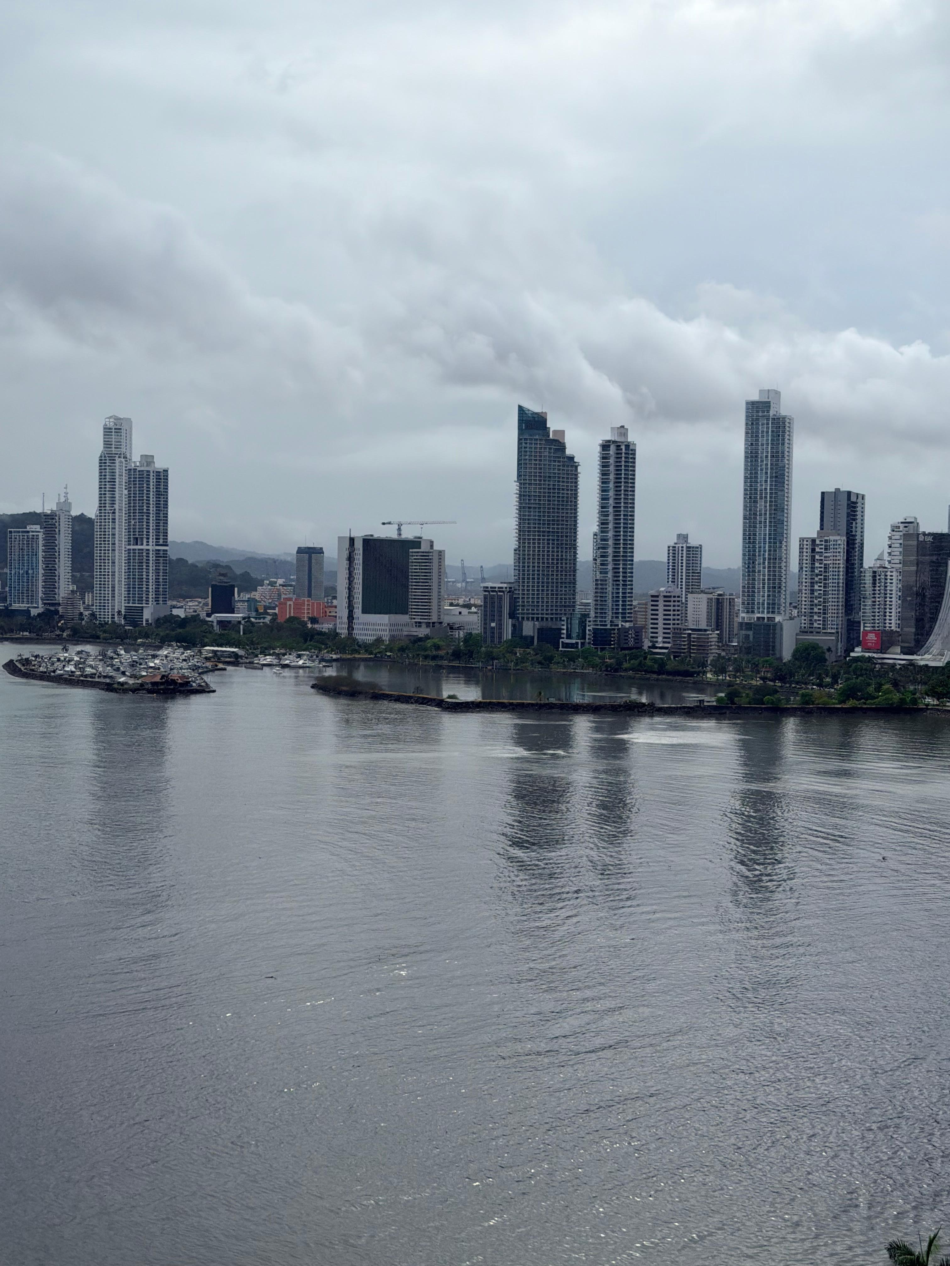 View of the bay from our room on the 17th floor. 