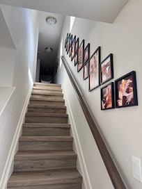 Stairwell with beautiful Southwest photos