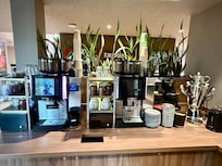 They have a 24 hour complimentary coffee bar!