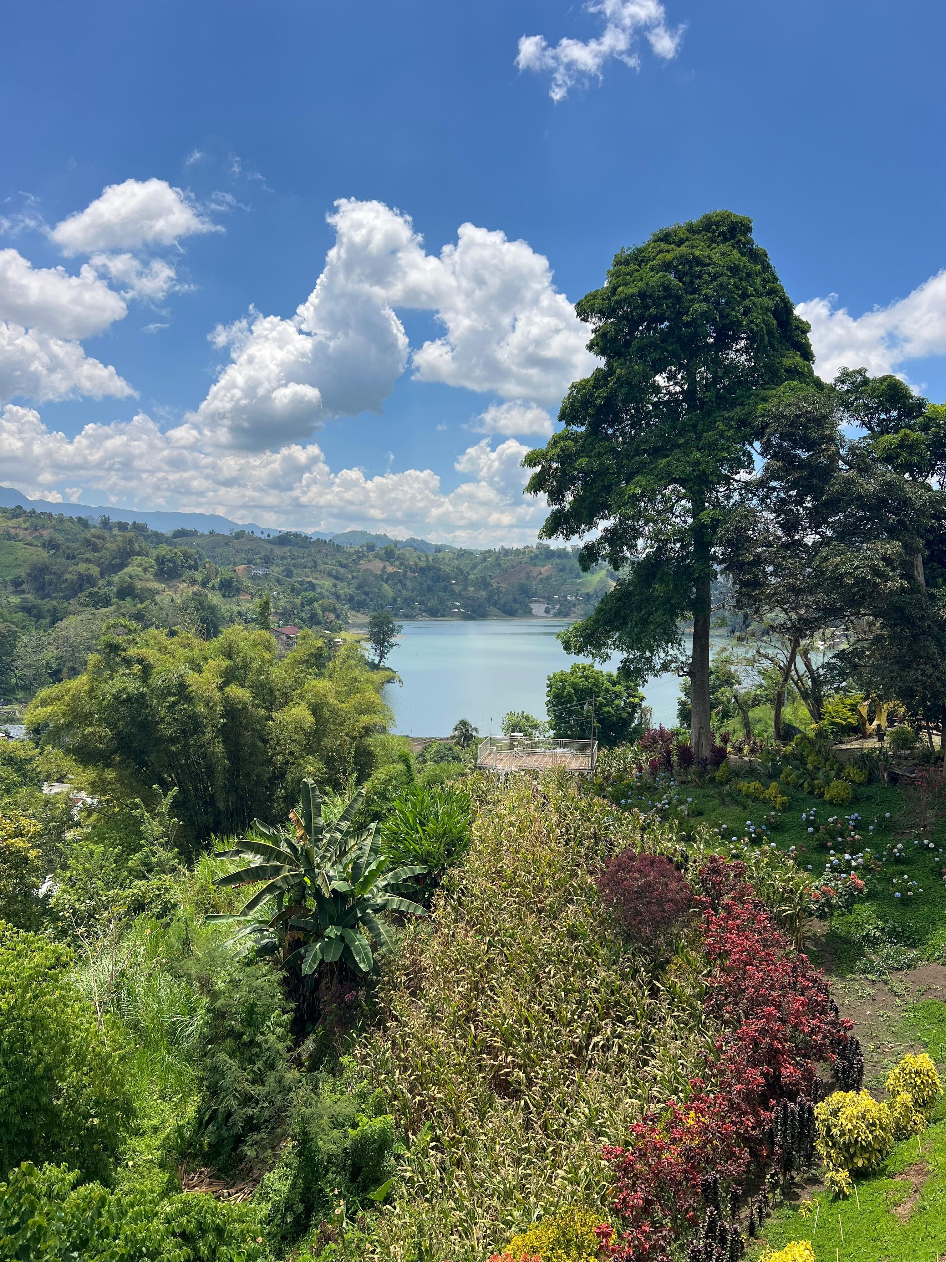 View of the lake from the front porch