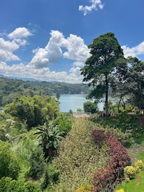 View of the lake from the front porch