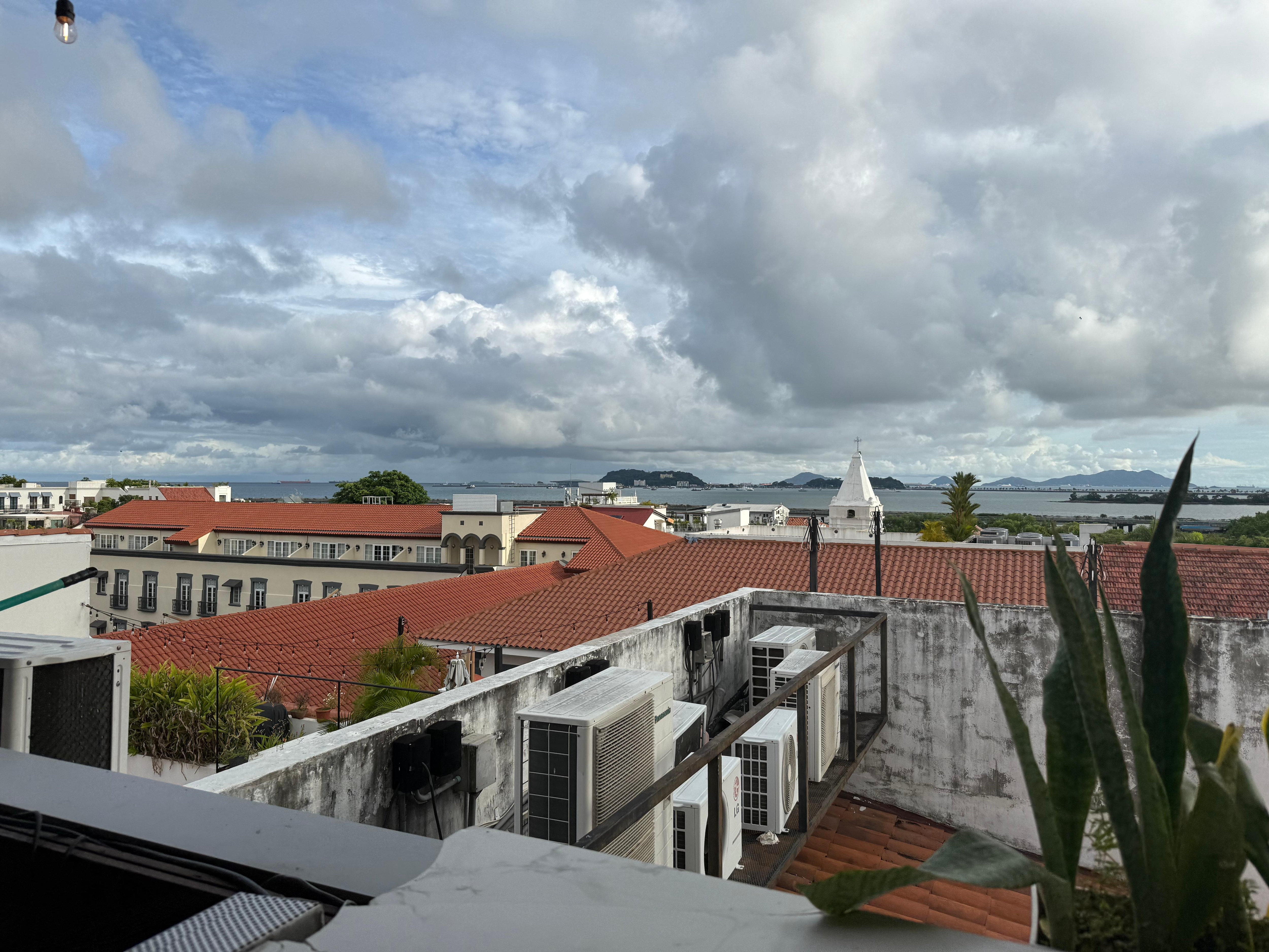 View from the rooftop bar.