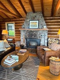 Beautiful fireplace.
