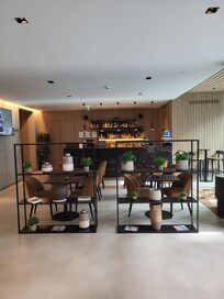 Lobby bar and they serve food