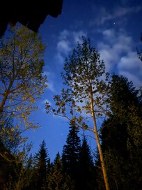 From the deck at night