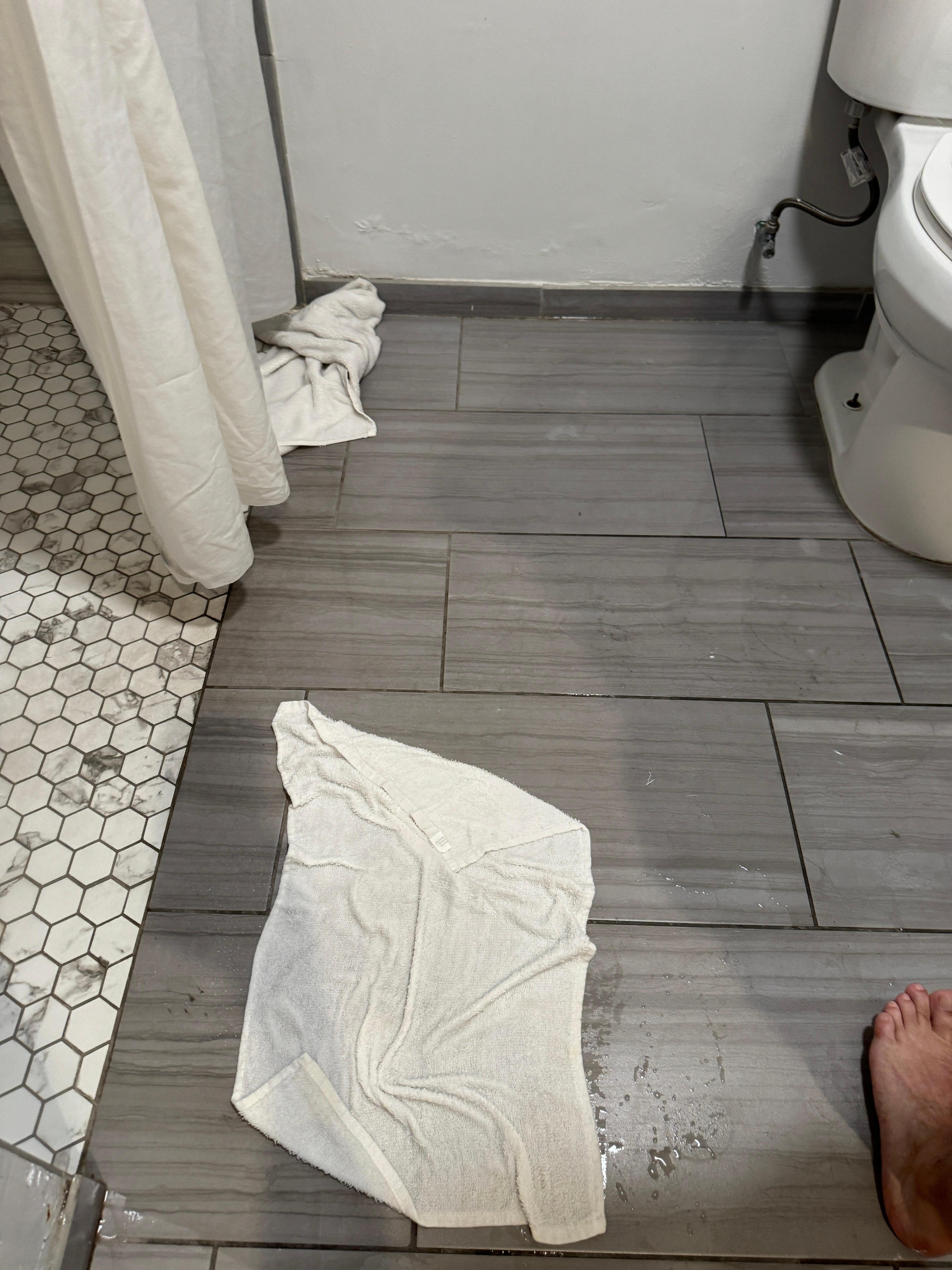Flooded floor
