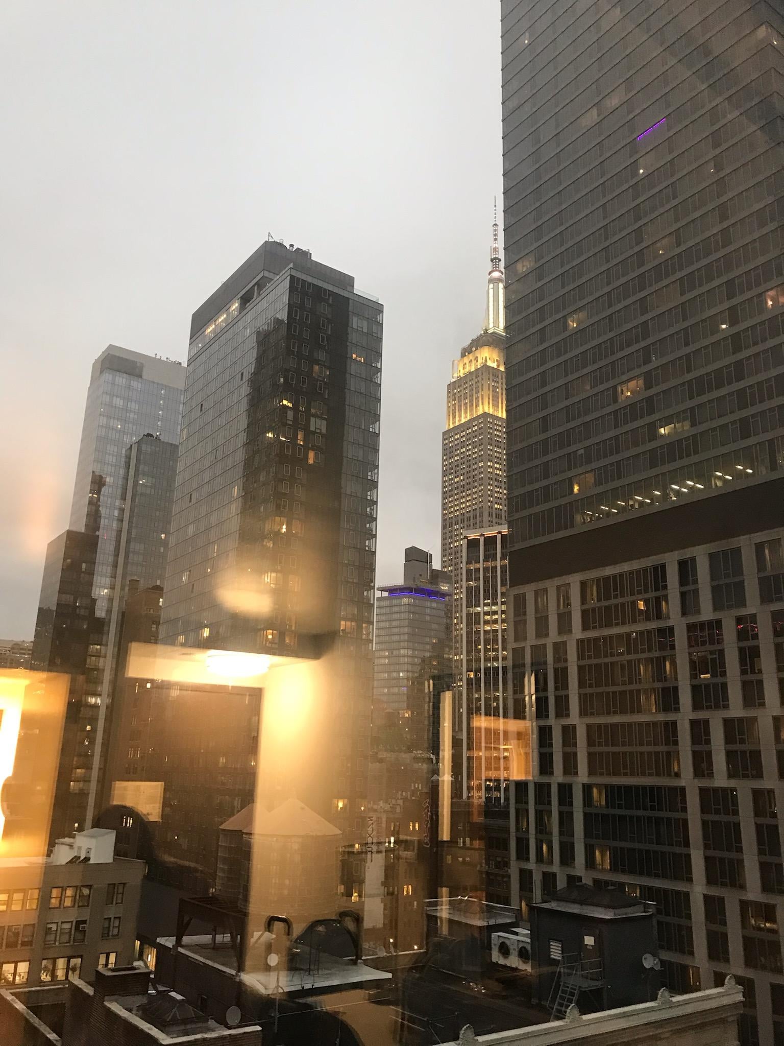 View from our window at the hotel.