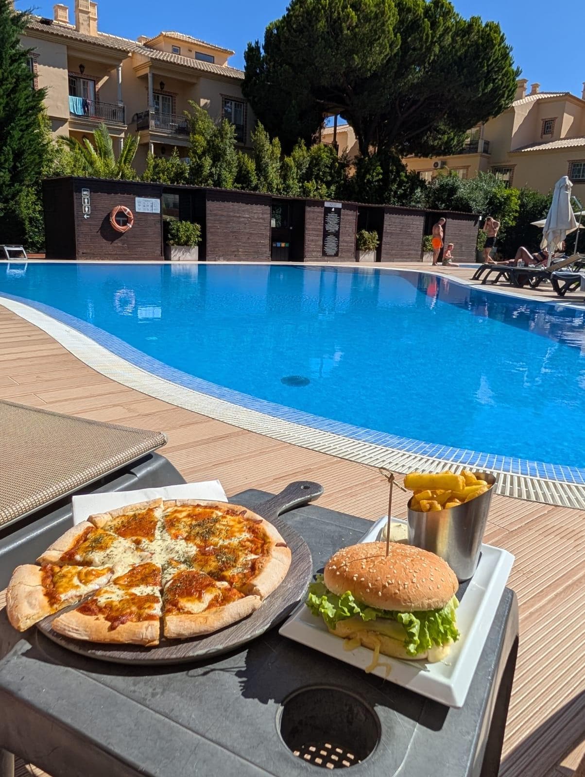 Pool side food