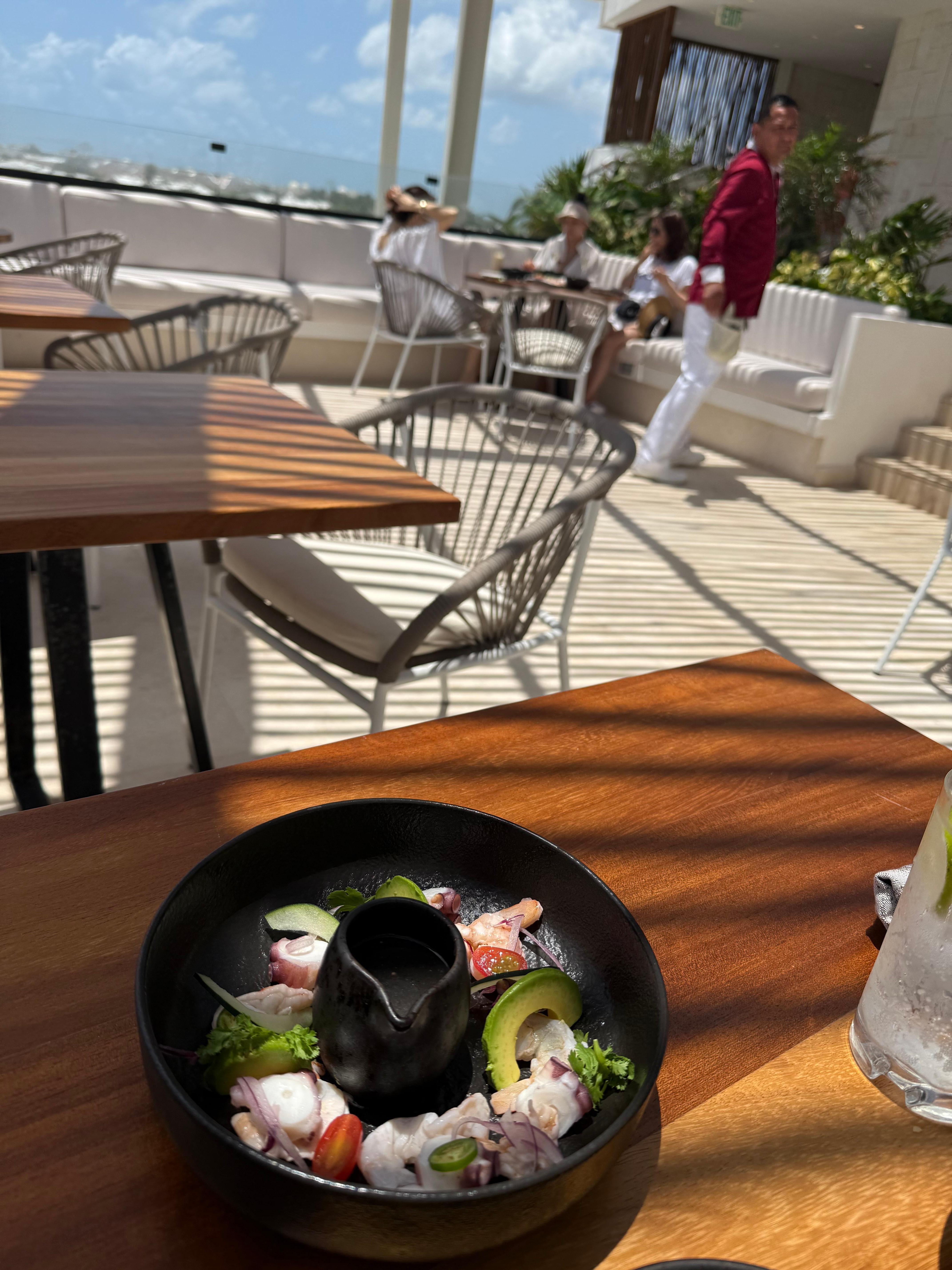 Lunch at Indigo rooftop.