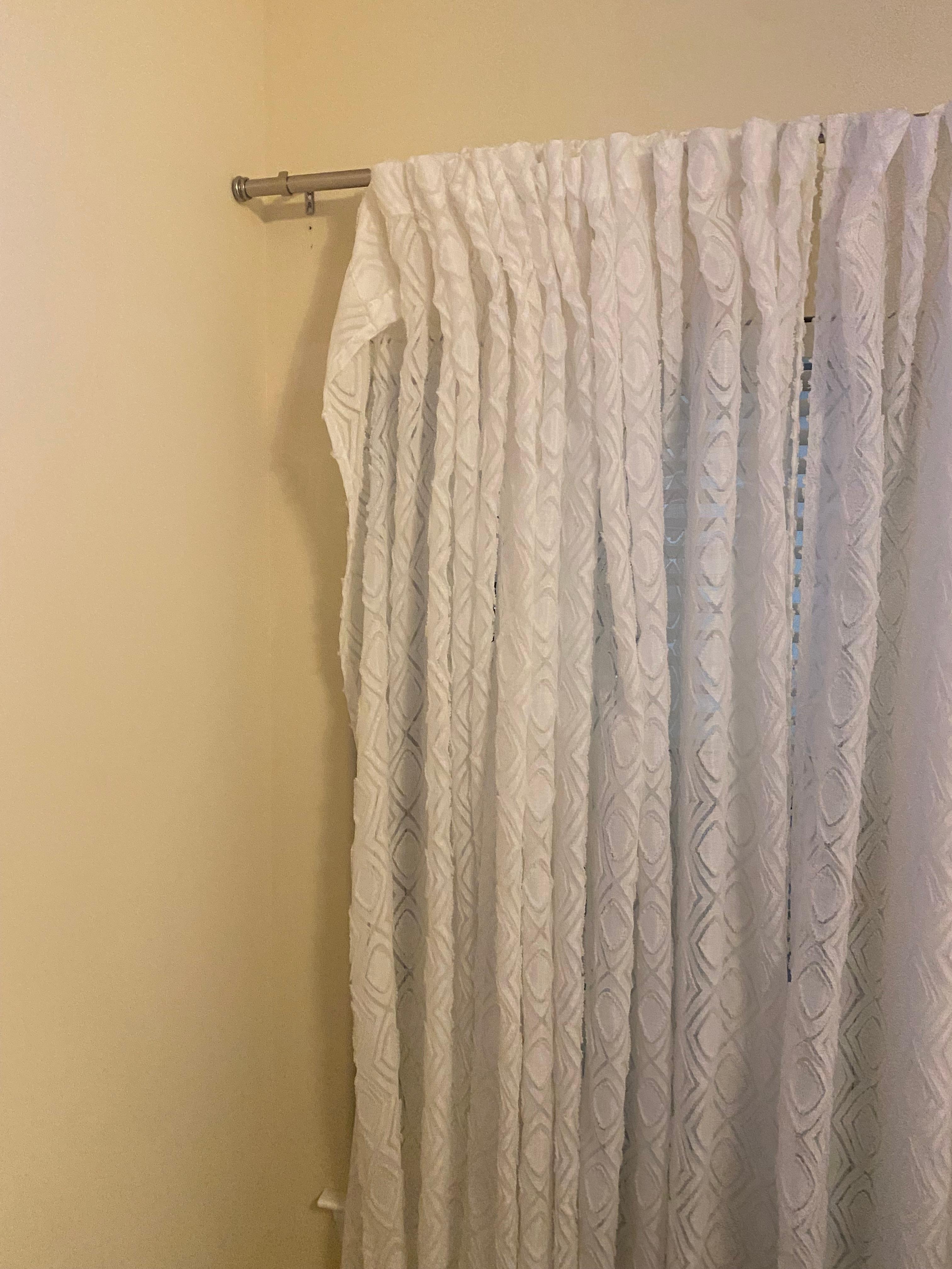 Torn down drapery in other room