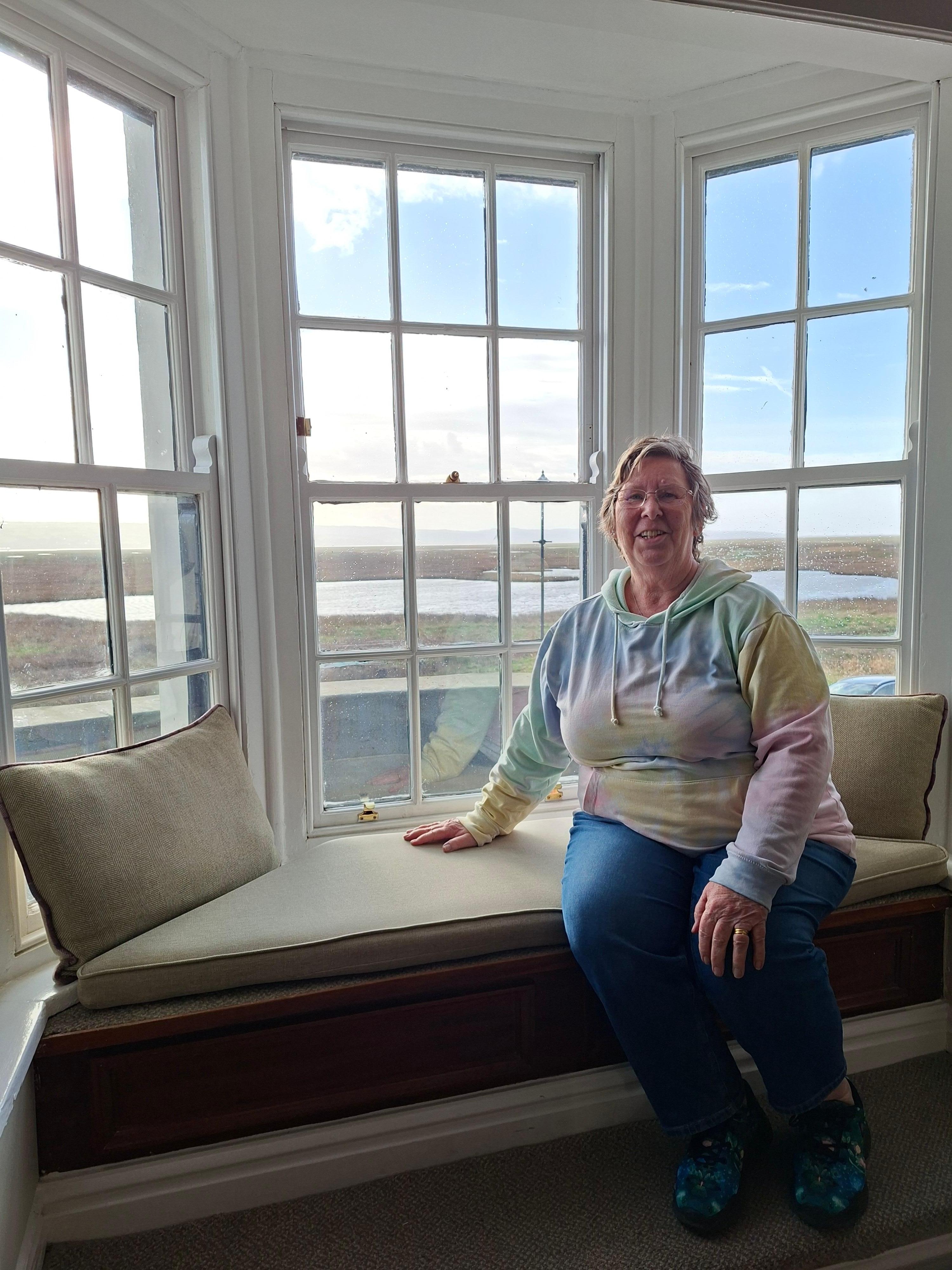 I loved the window seat.