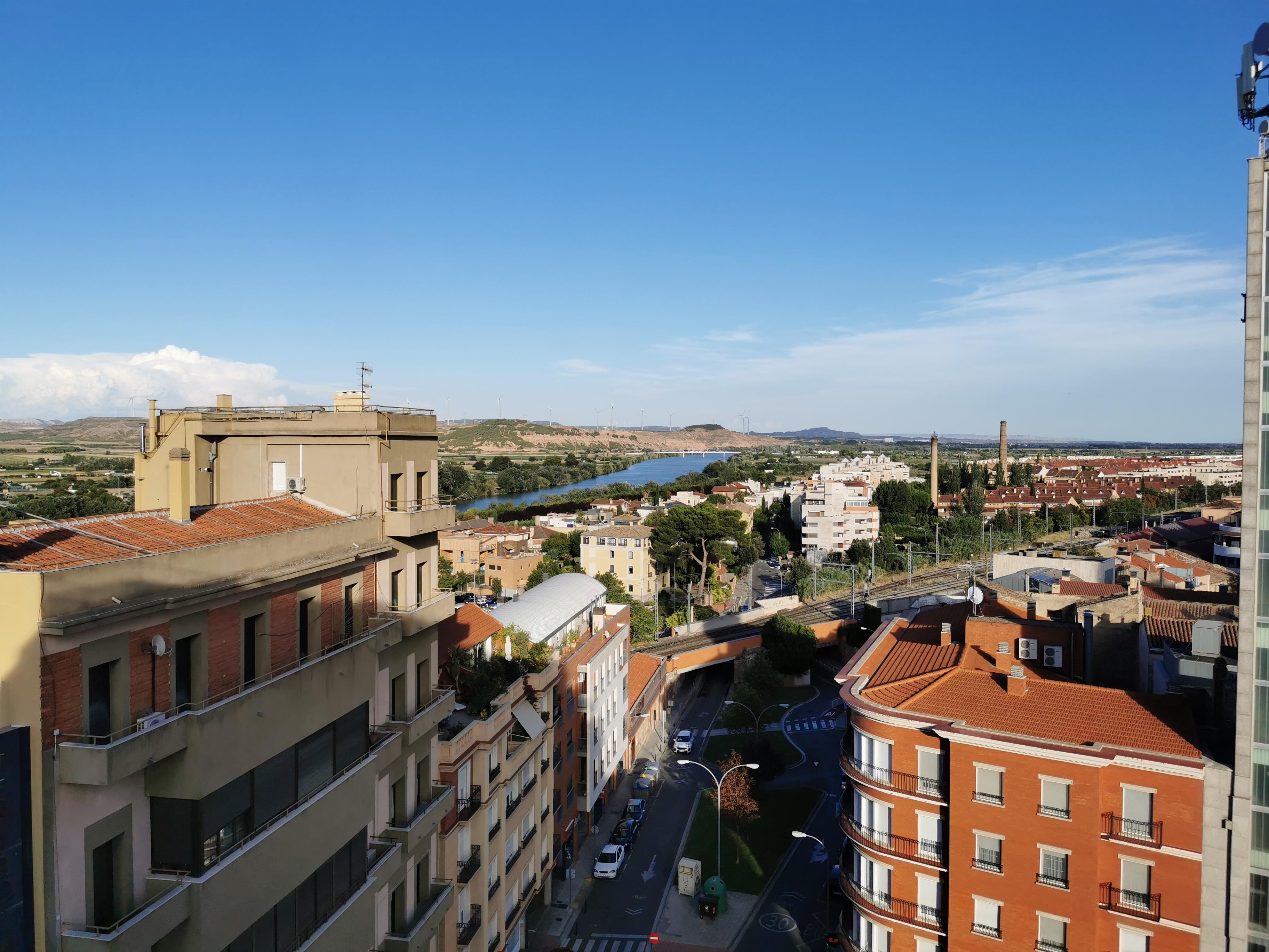 The rooftop view