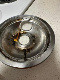 Food in all burner pans