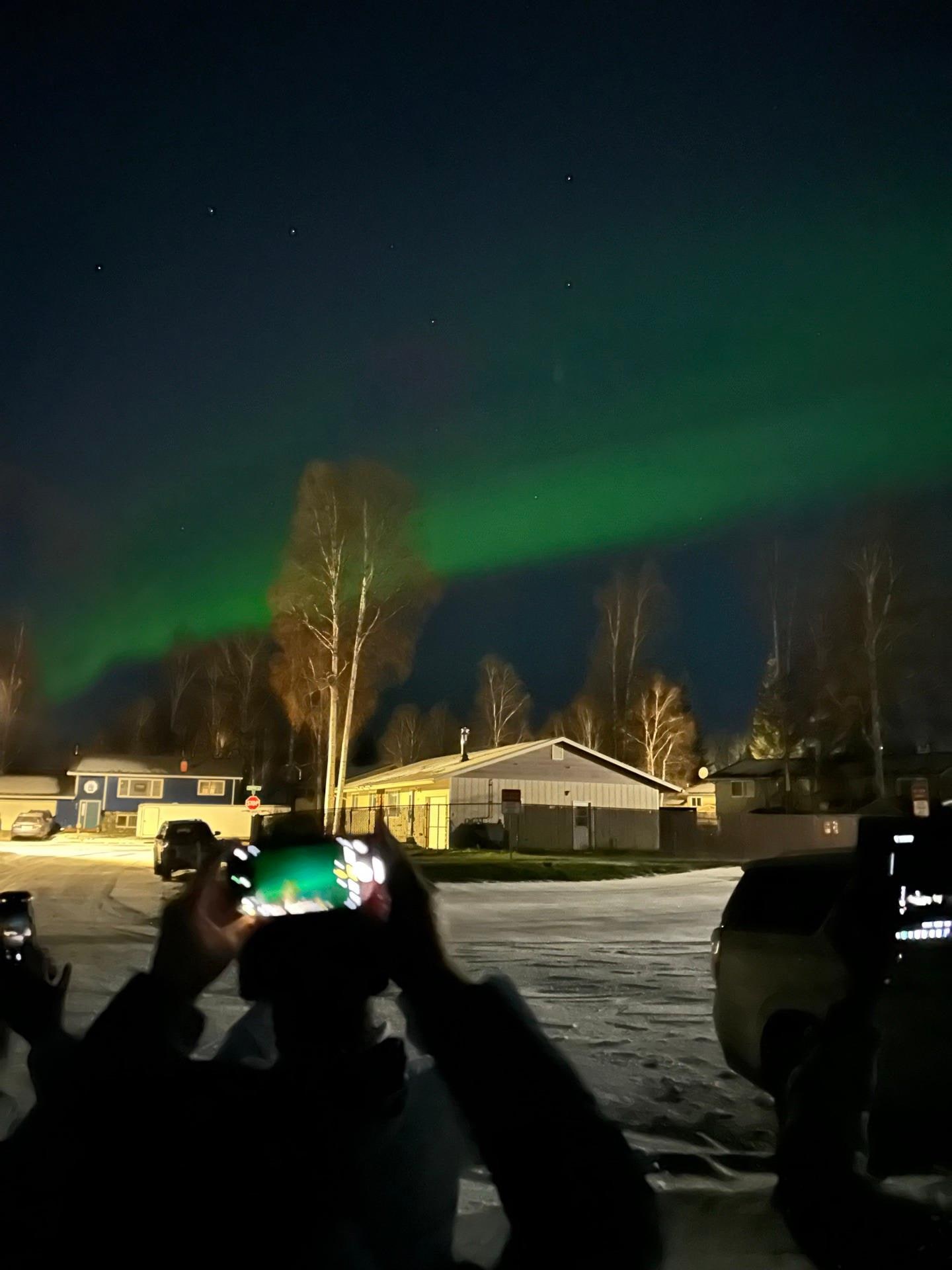 Aurora 10/23/25 approx 10 pm front porch view