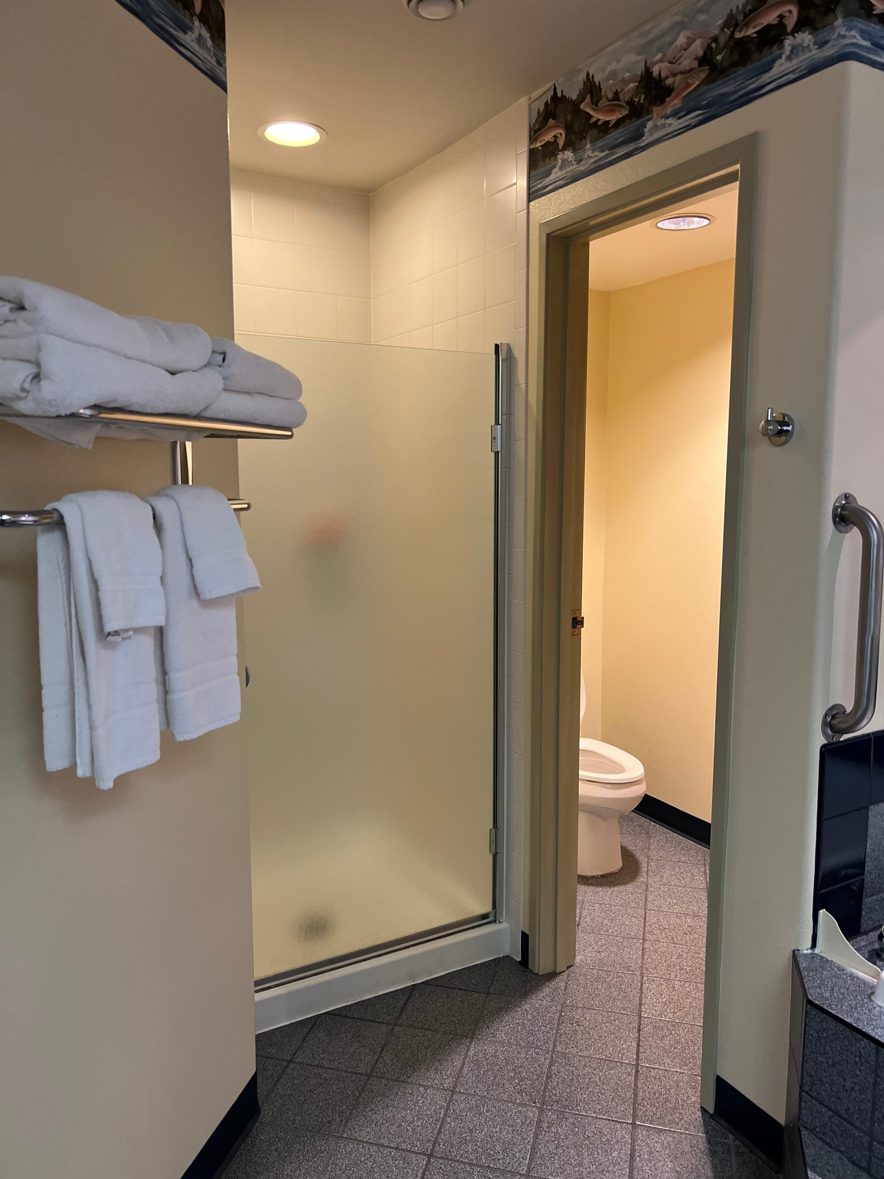 Plenty of towels & hot water