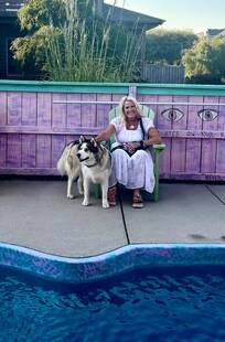 Pool area with Lobo