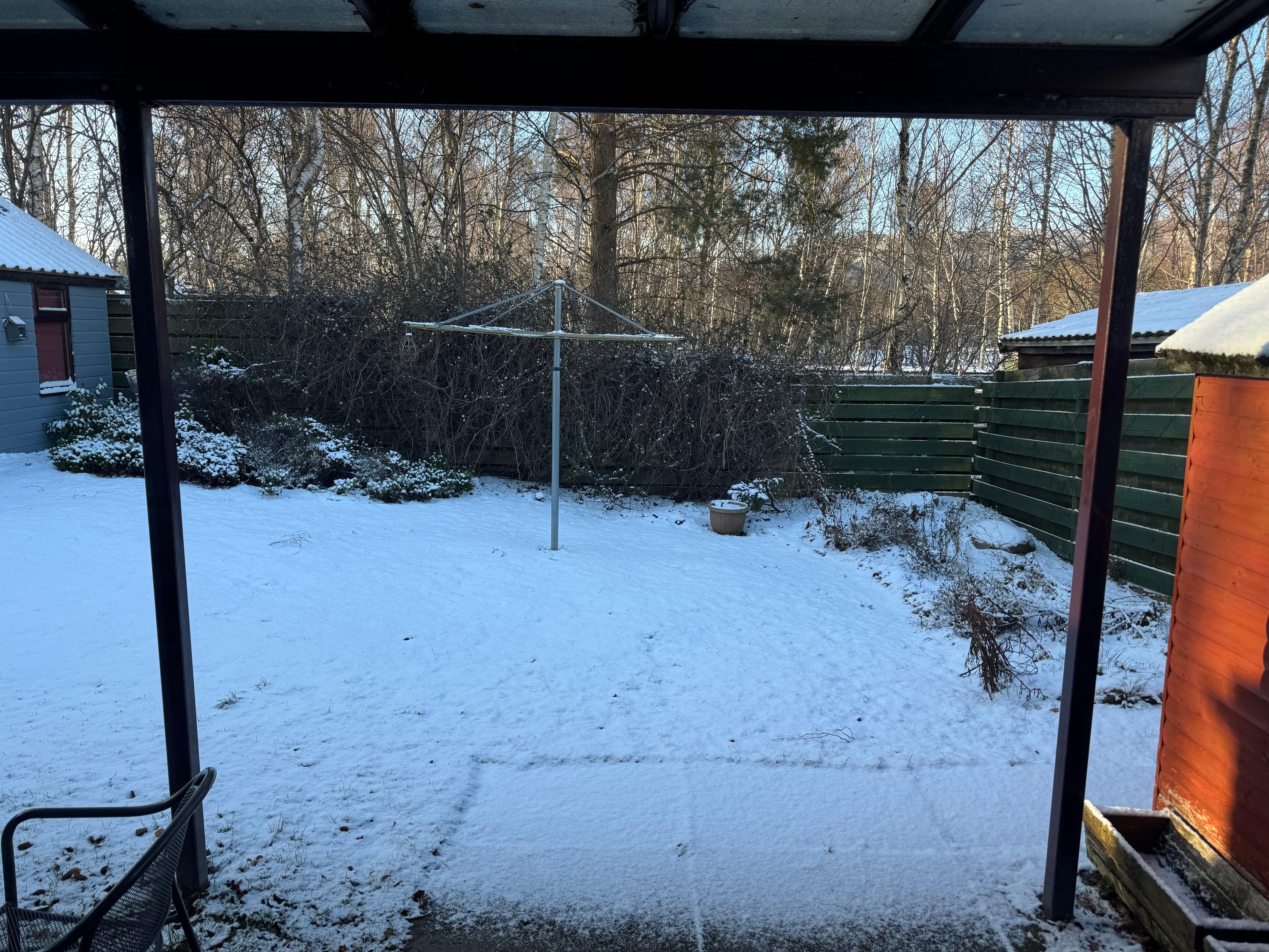 Fresh snow overnight. 