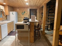 Kitchen with full amenities.