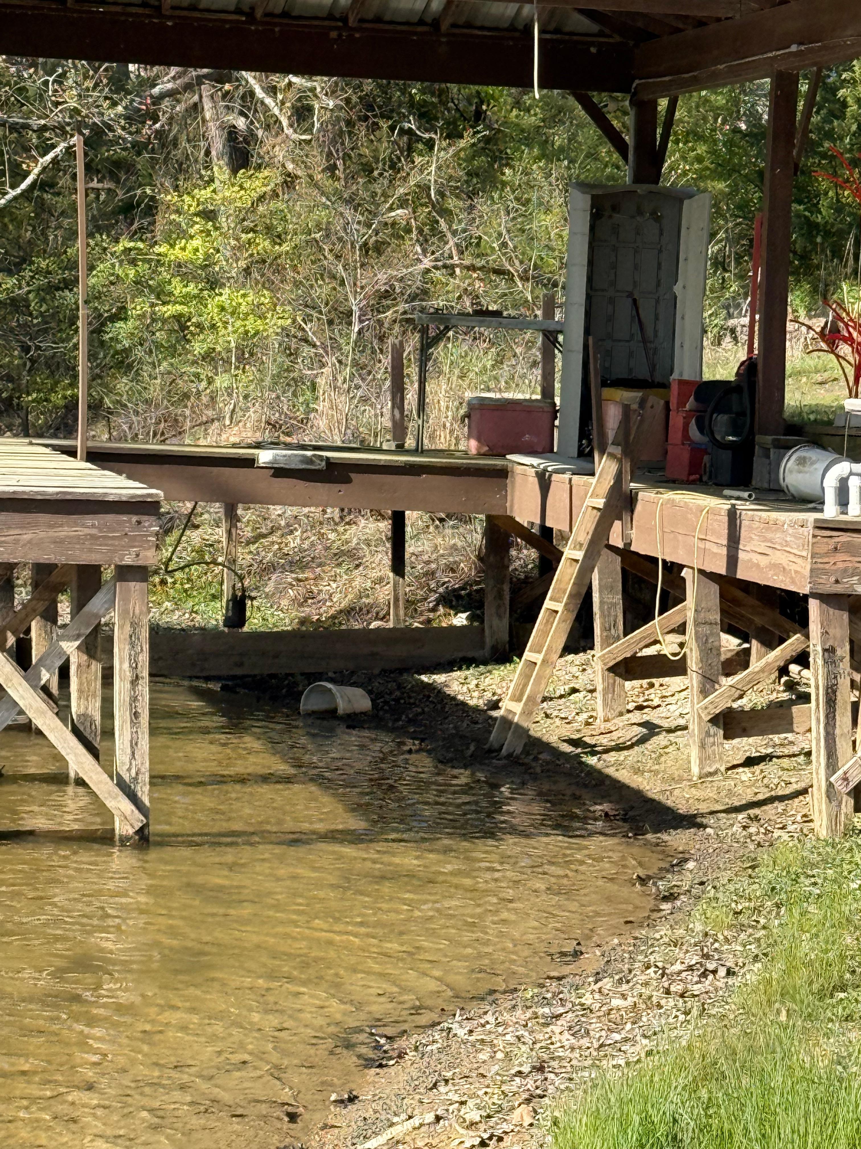 Boat slip I was supposed to put my 19 foot bass boat…..hmmmmm…NO!