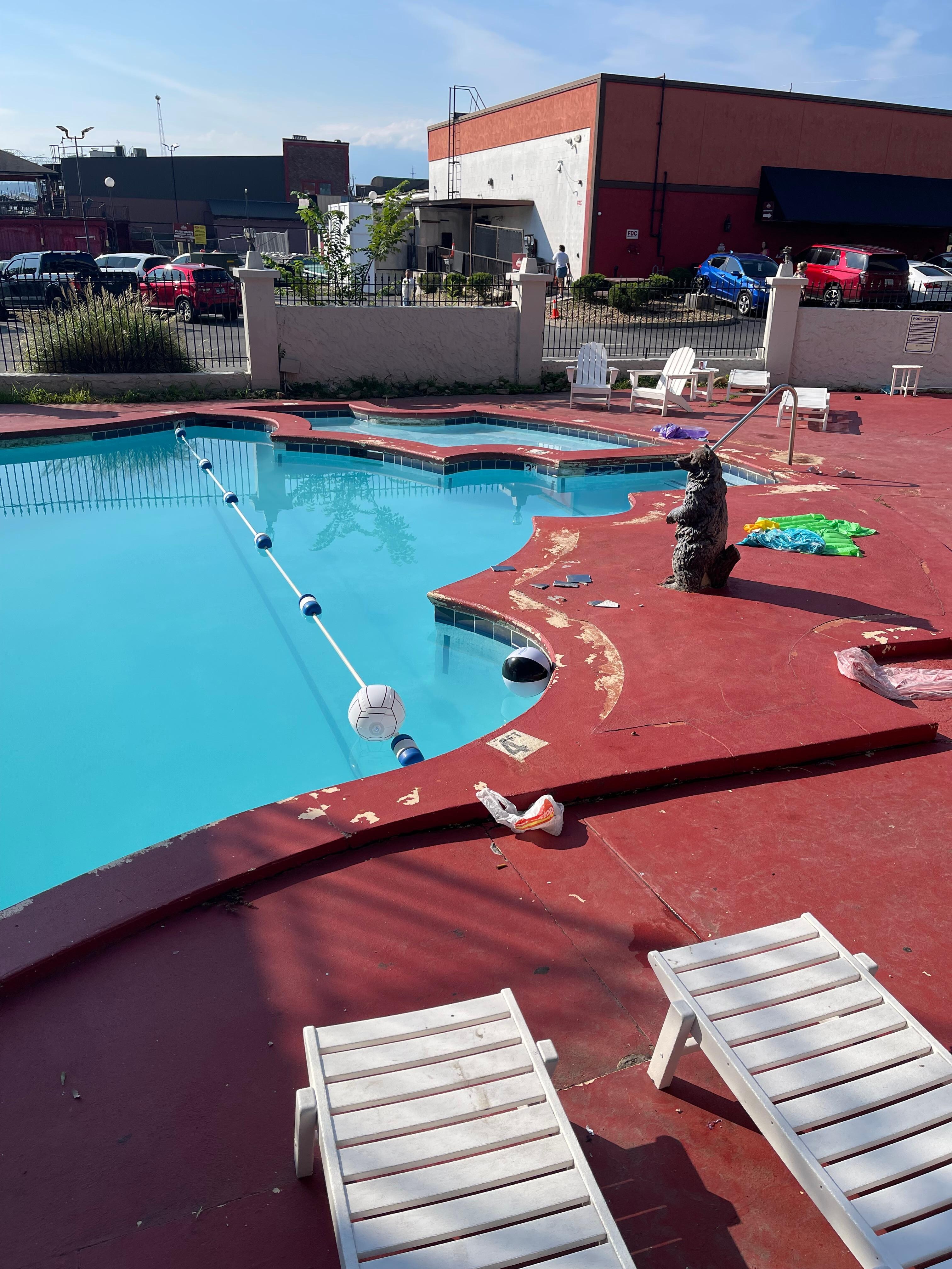 Trashed pool