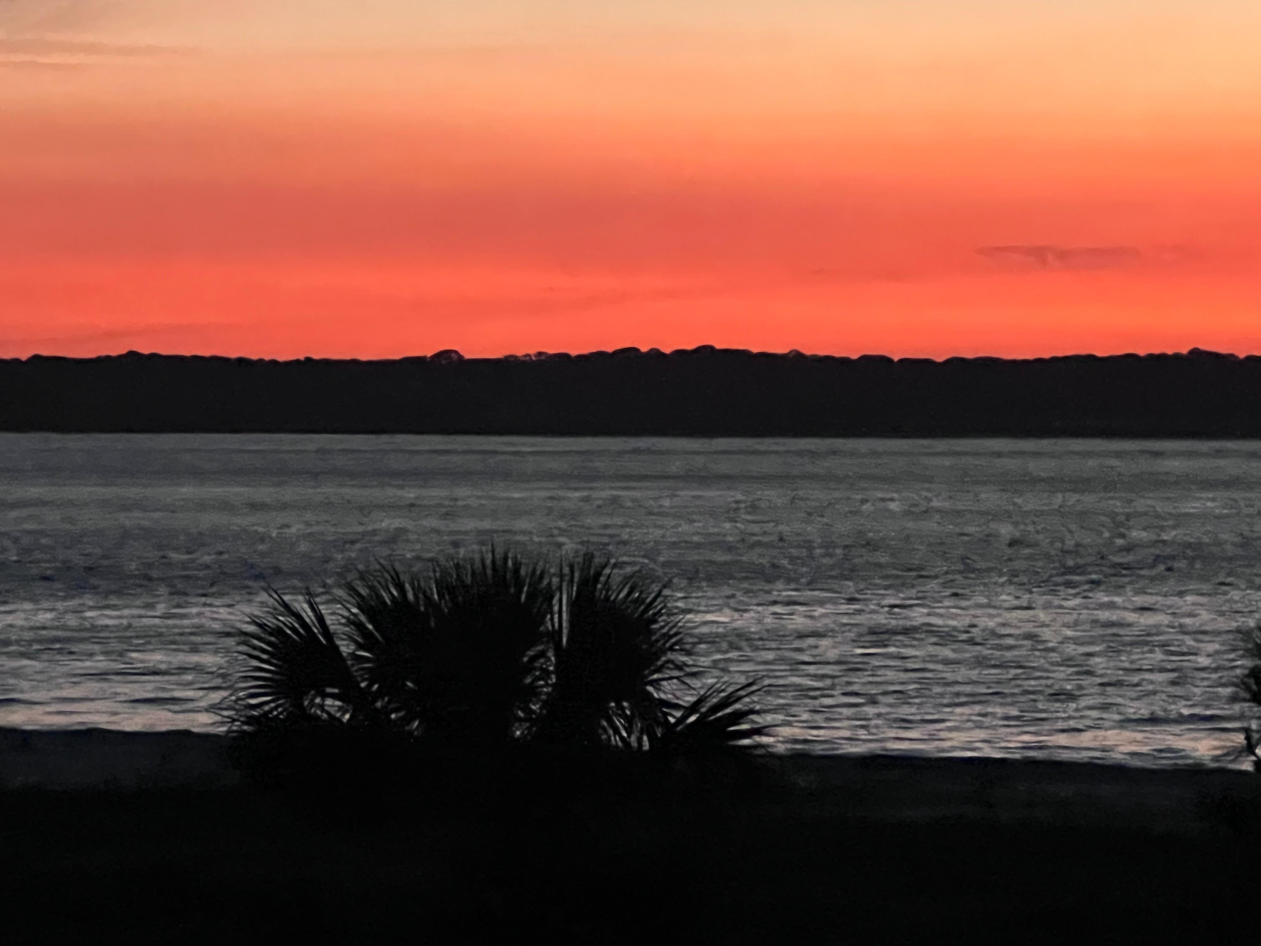 Sunset from our balcony