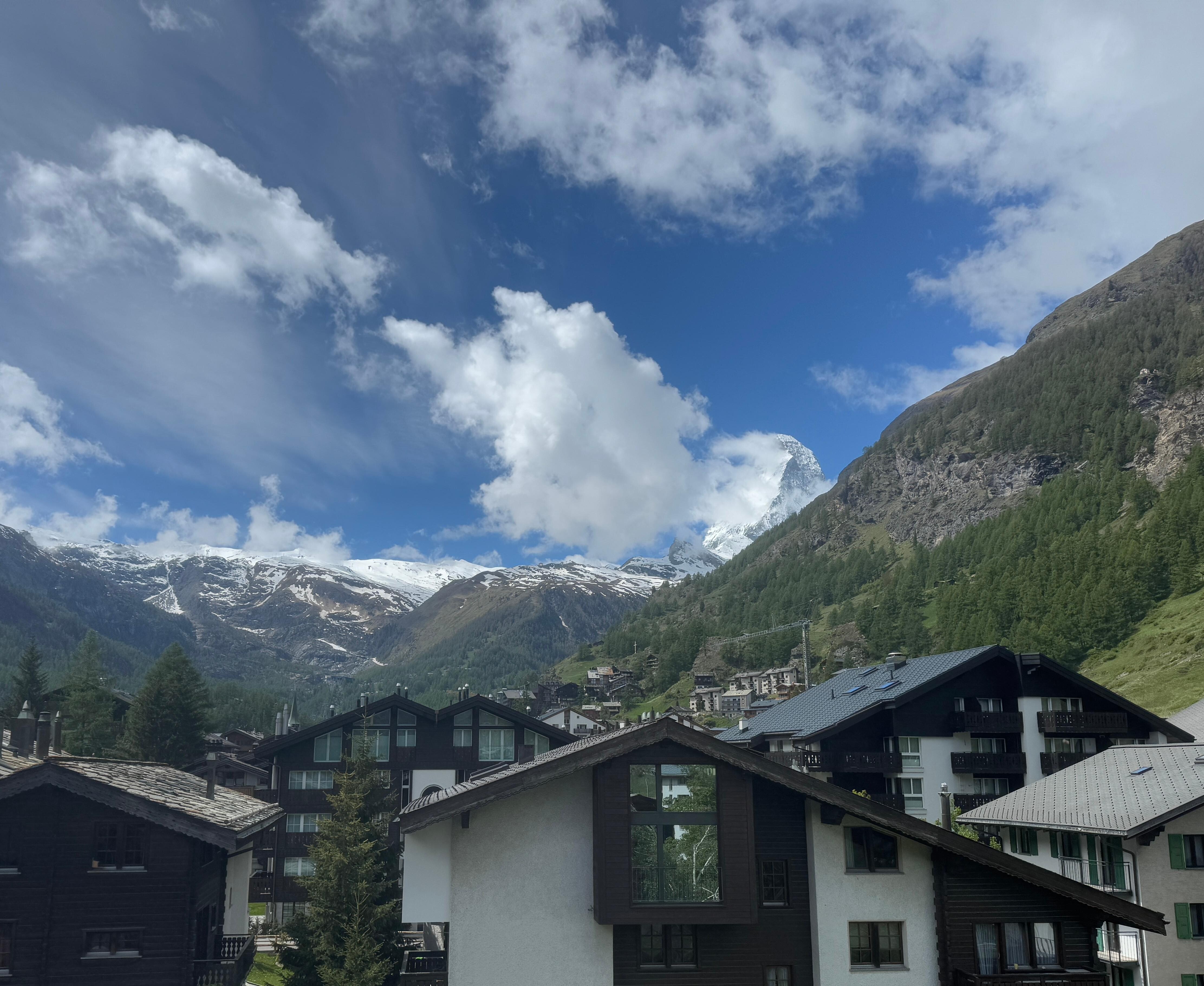 Balcony view of Matterhorn.