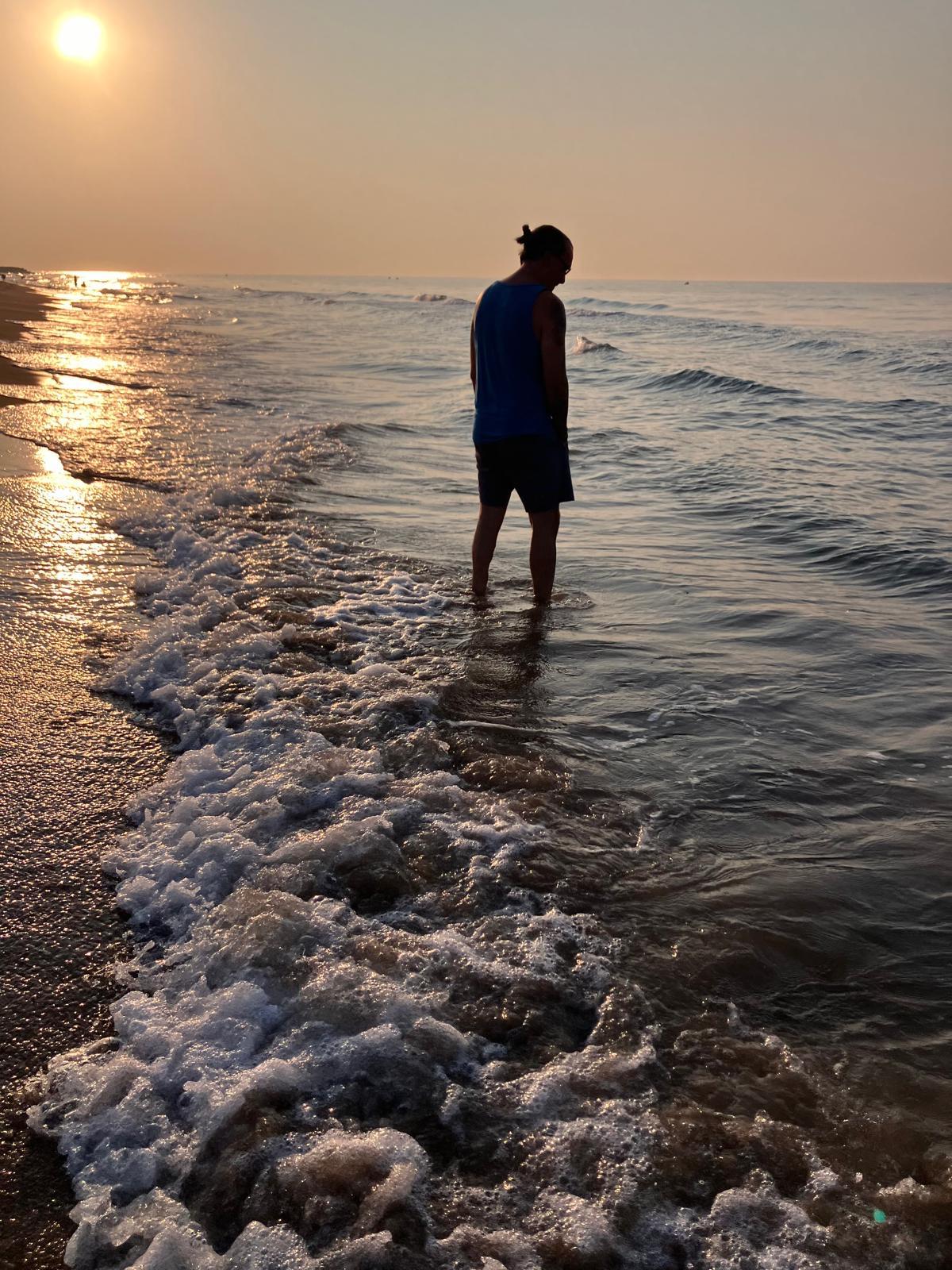 Kvällsvy från stranden. 