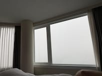 View on a morning when the fog rolled in.