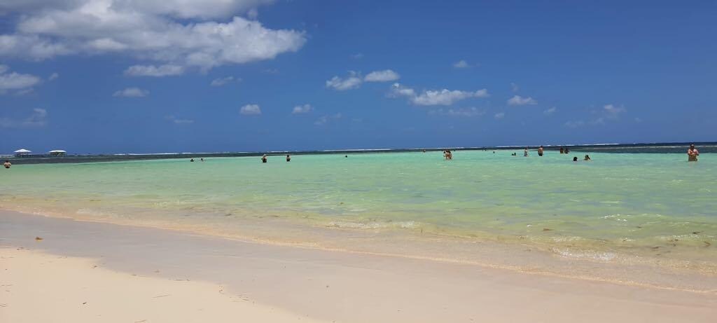 We loved the shallow sandbar.