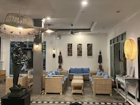 reception seating area.