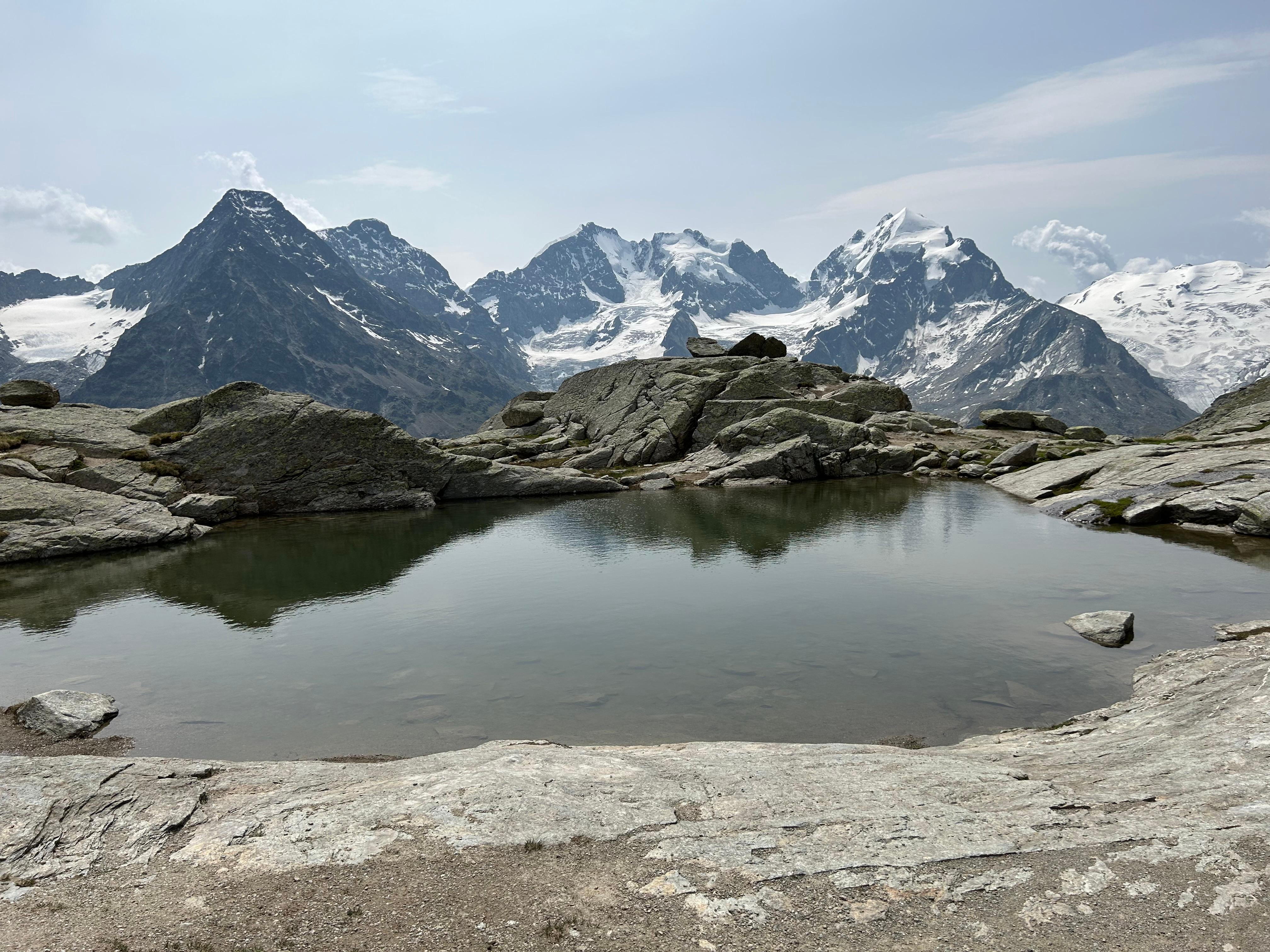 Massiccio del Bernina da Fuorcla Surlej sopra Silvaplana 