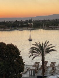 Sunset seen from our balcony
