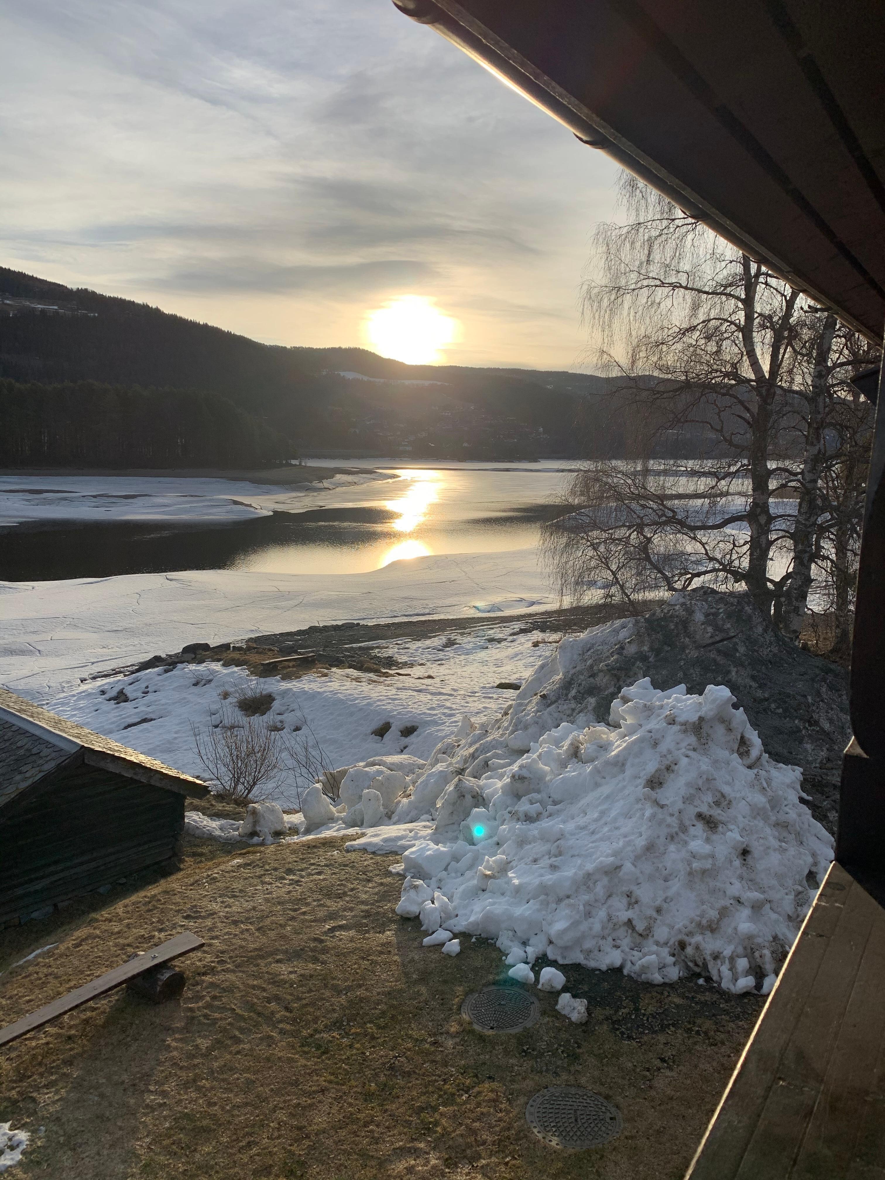 Nydelig skue i sammen med morgenkaffen😊