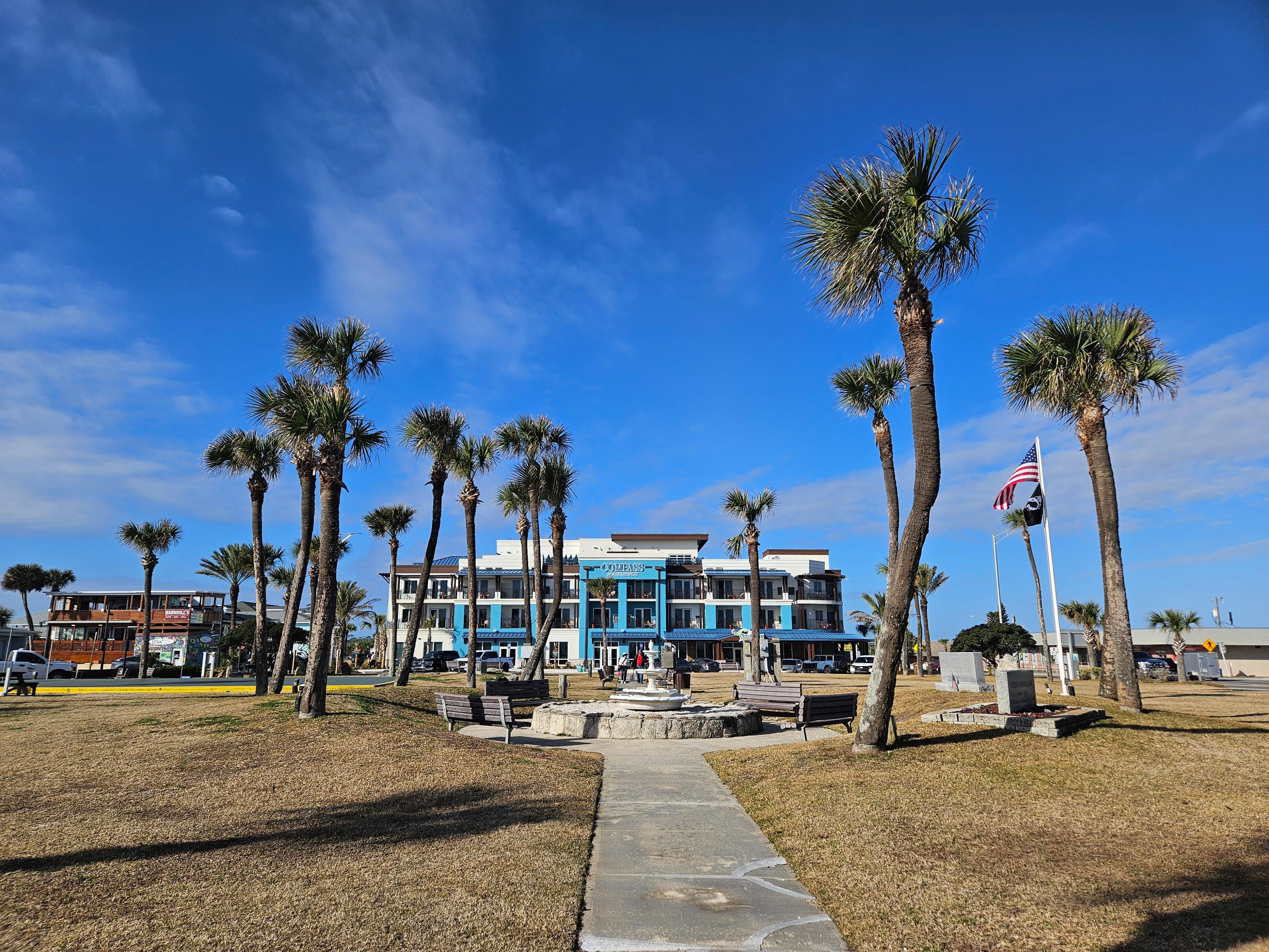 View from the park out front