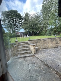 Back patio. Not sure how to access it