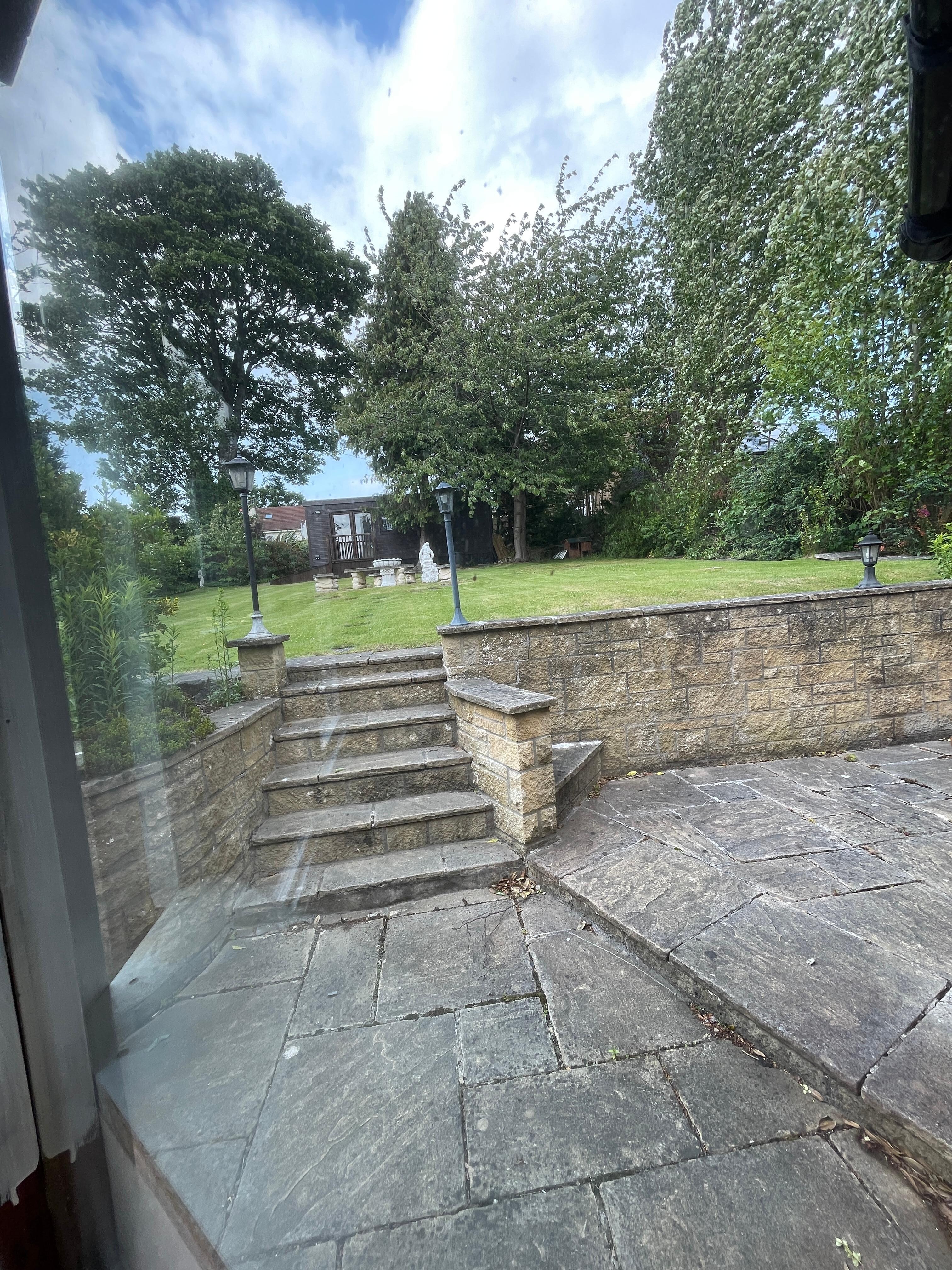 Back patio. Not sure how to access it