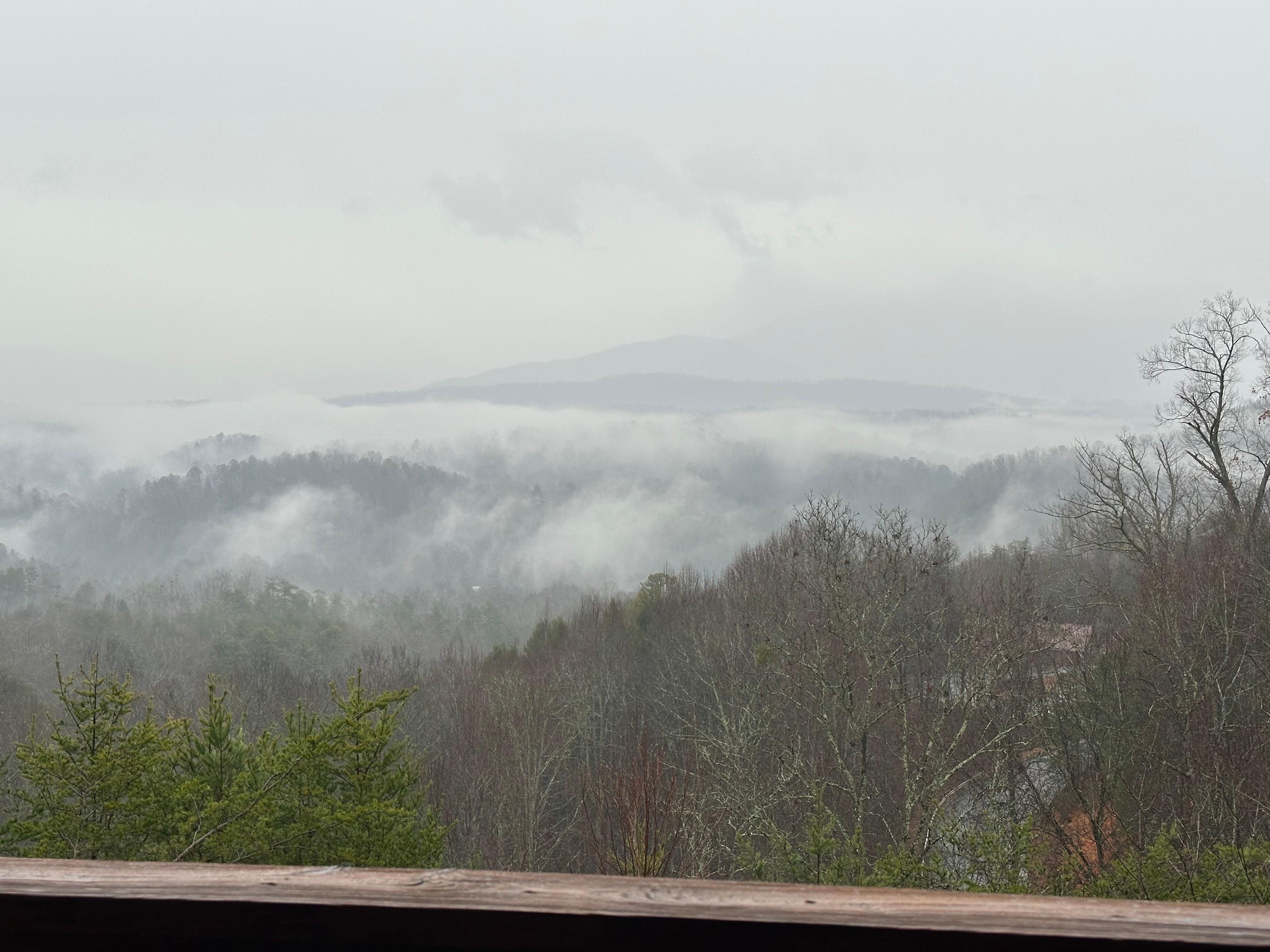 Seeing the Smokey Mountains on a raining day was also beautiful! 