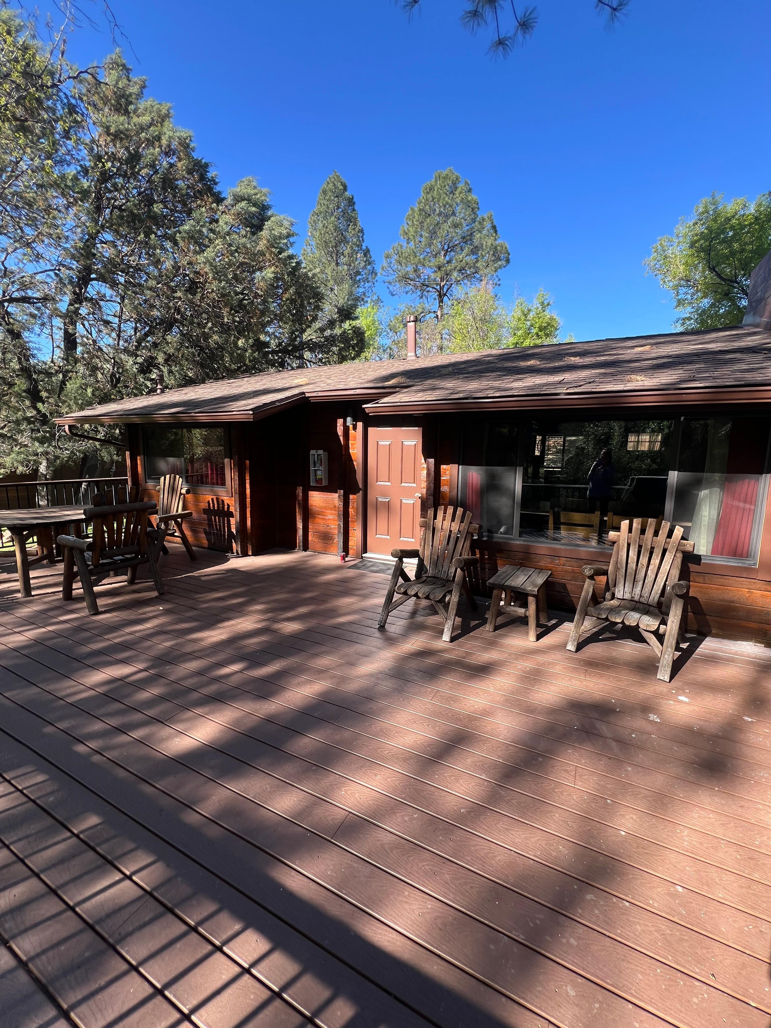 Back porch. Very large with BBQ